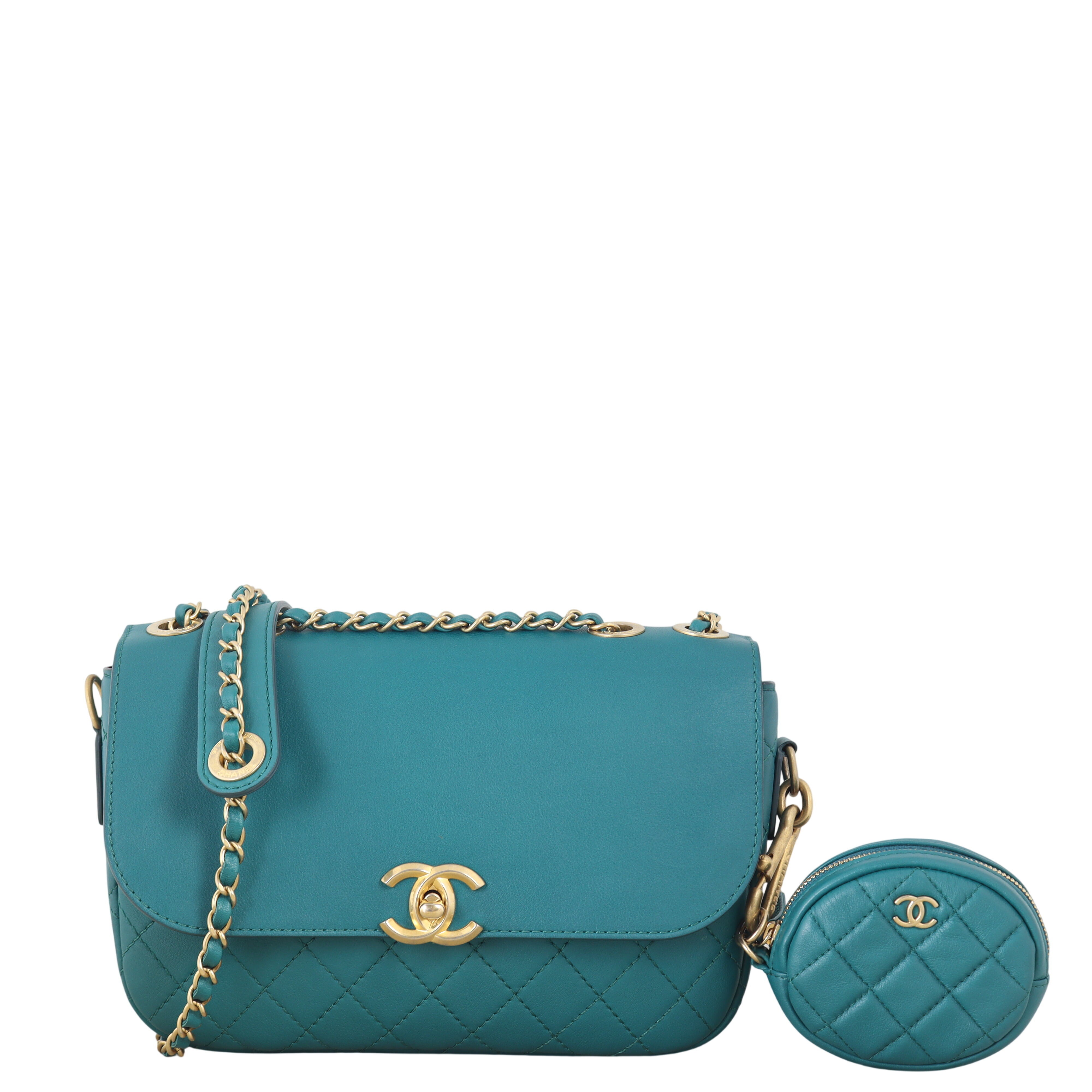 Chanel Multi Pouching Flap Bag with Coin Purse
