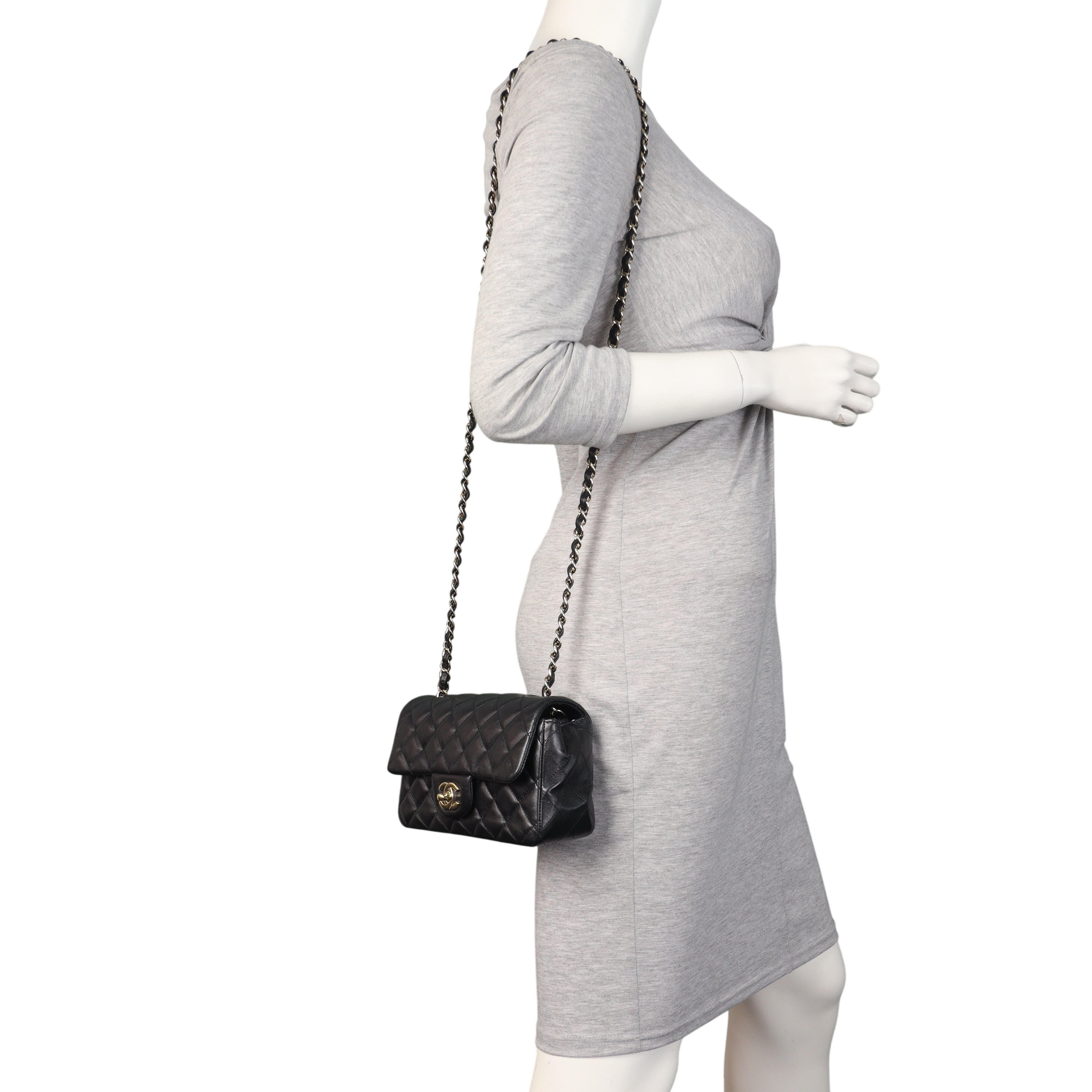 Chanel Classic Flap Mini Rectangular Bag Lambskin