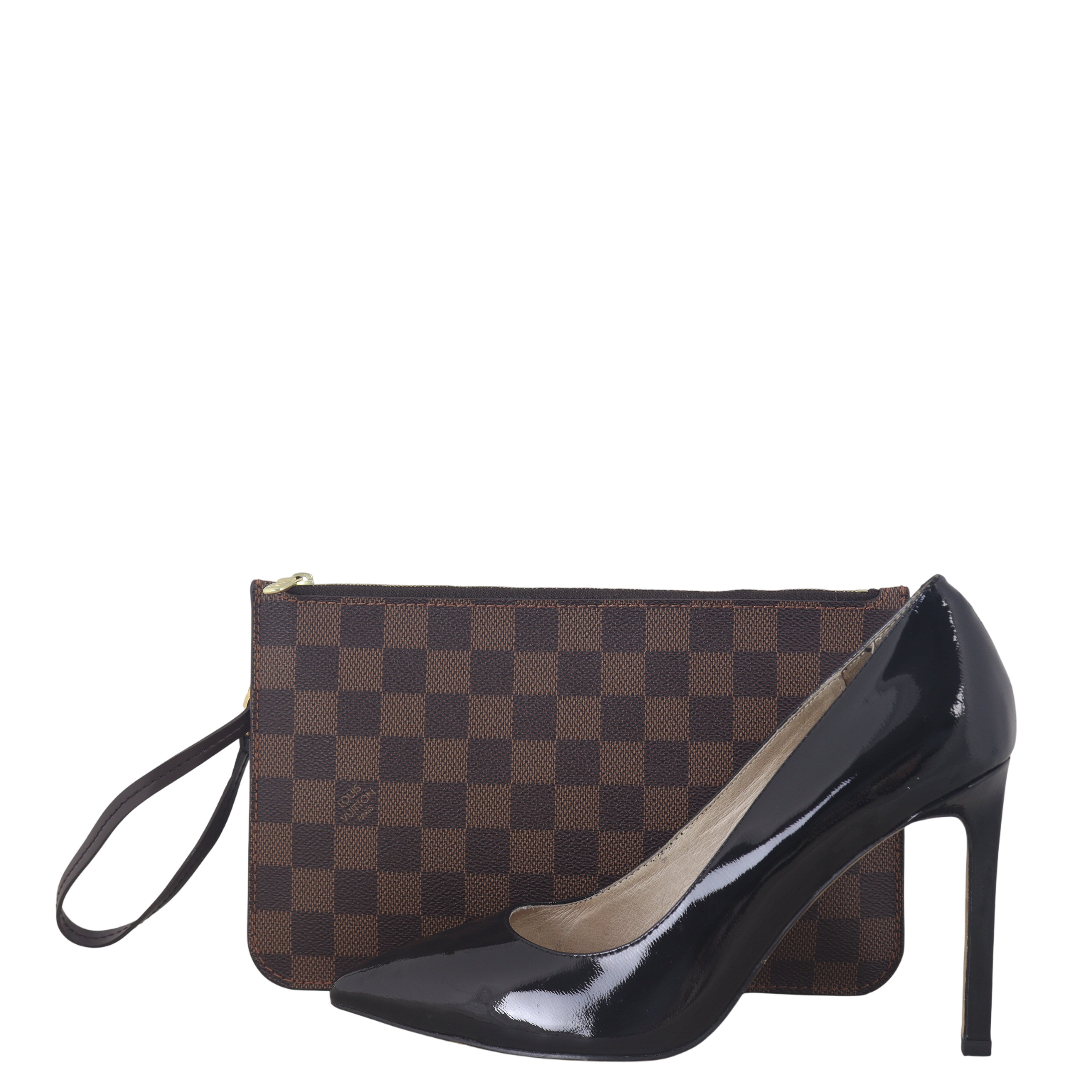 Louis Vuitton Neverfull Pochette Damier Ebene