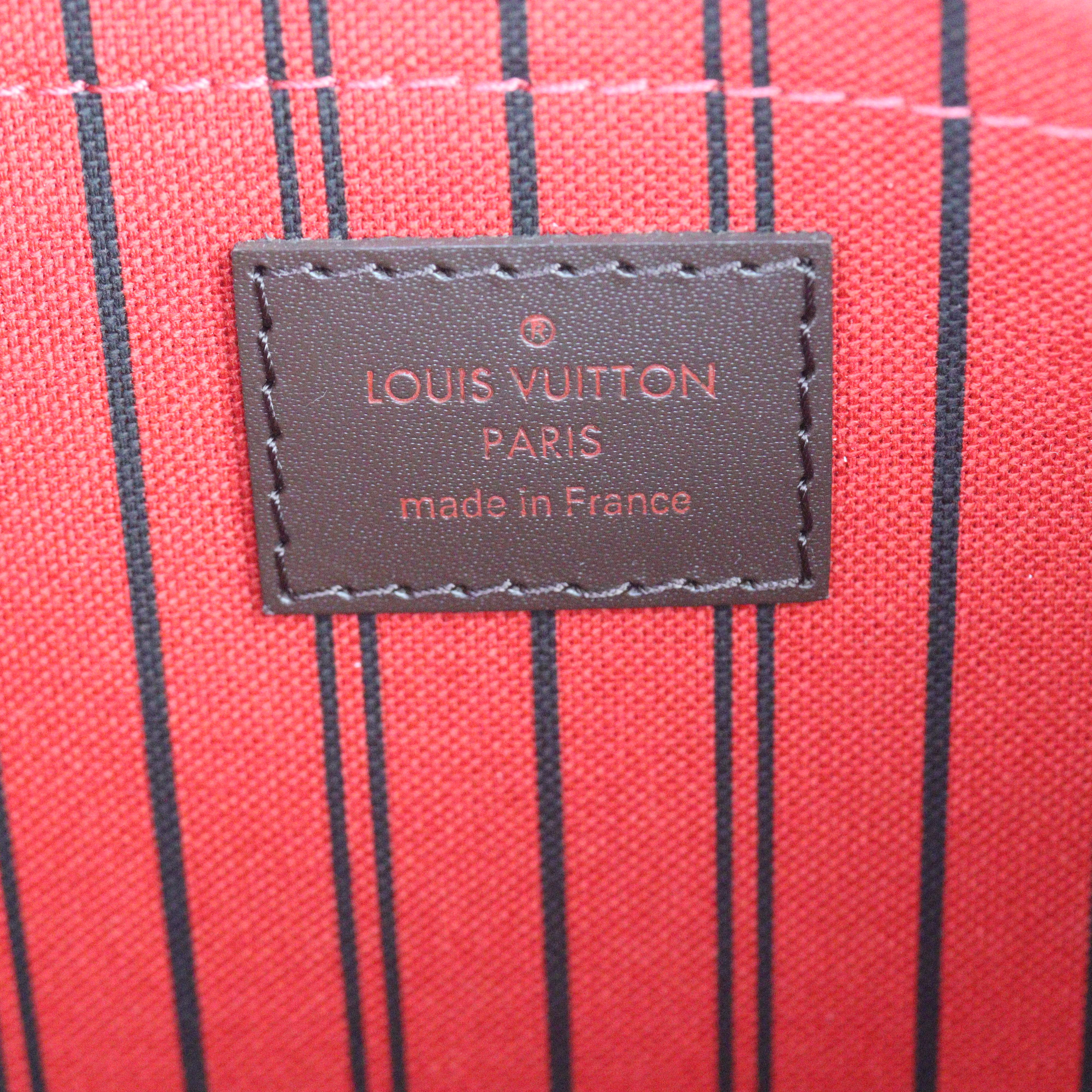 Louis Vuitton Neverfull Pochette Damier Ebene