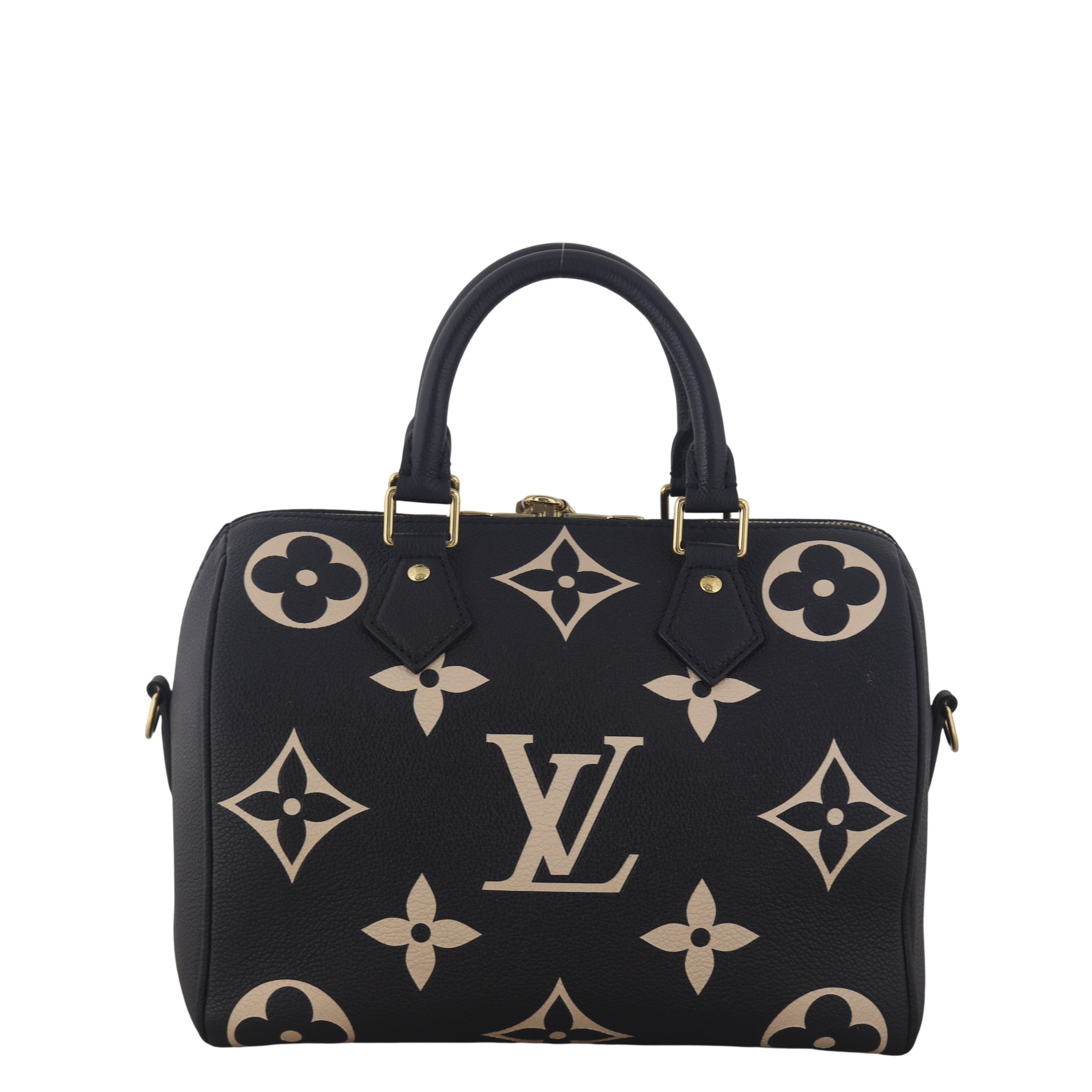 Louis Vuitton Speedy 25 Bandouliere Monogram Empreinte Giant Bicolour