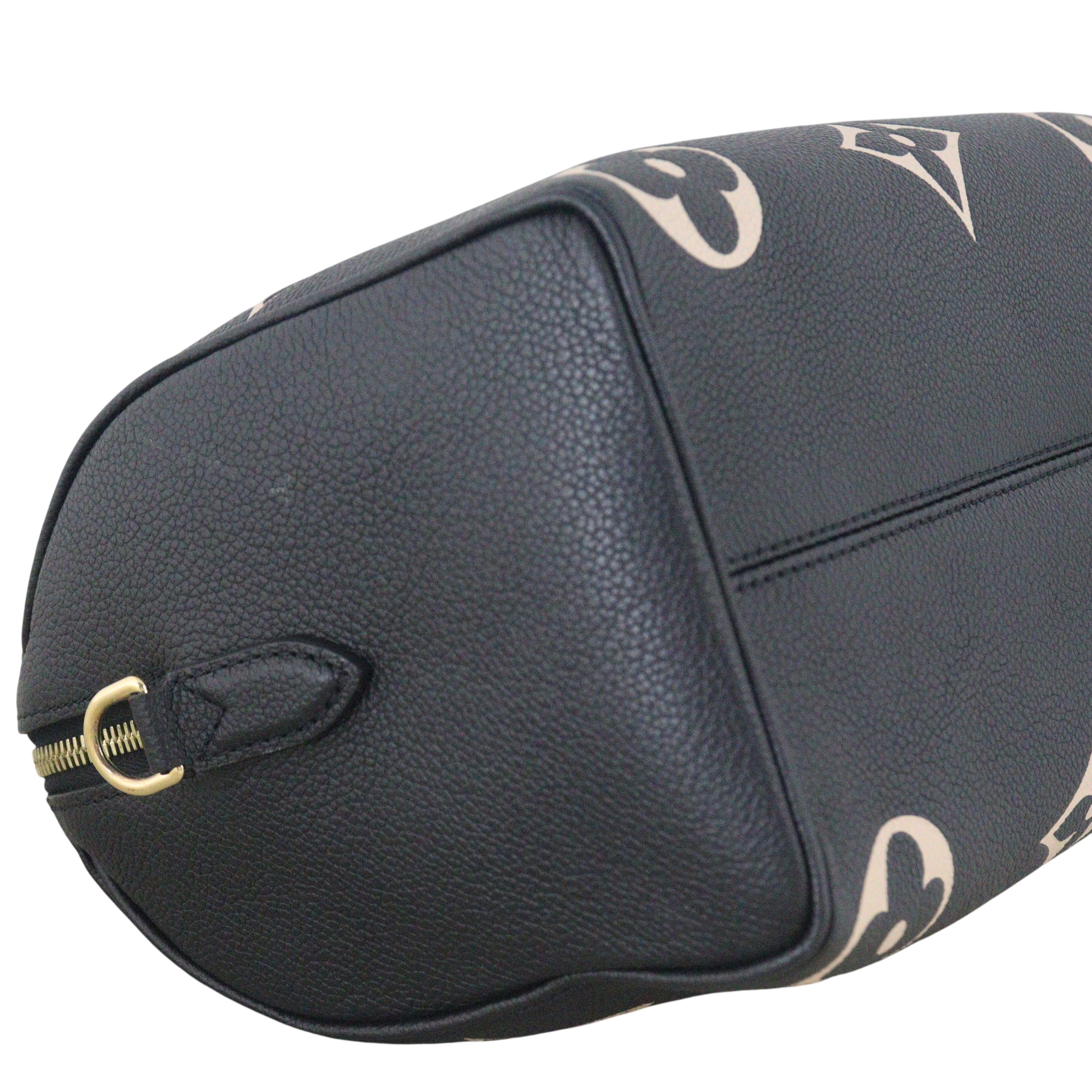 Louis Vuitton Speedy 25 Bandouliere Monogram Empreinte Giant Bicolour