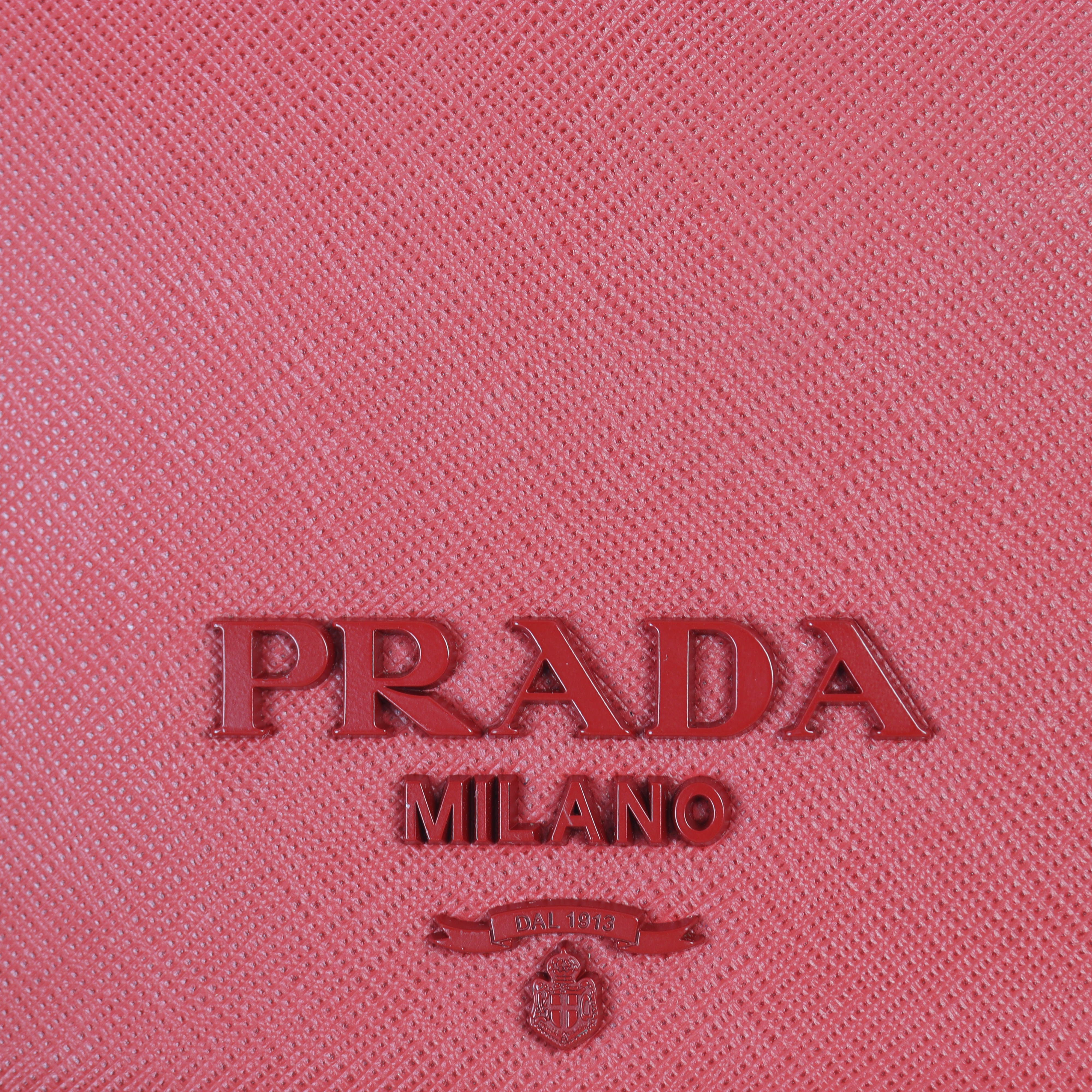 Prada Monochrome Saffiano Wallet on Chain