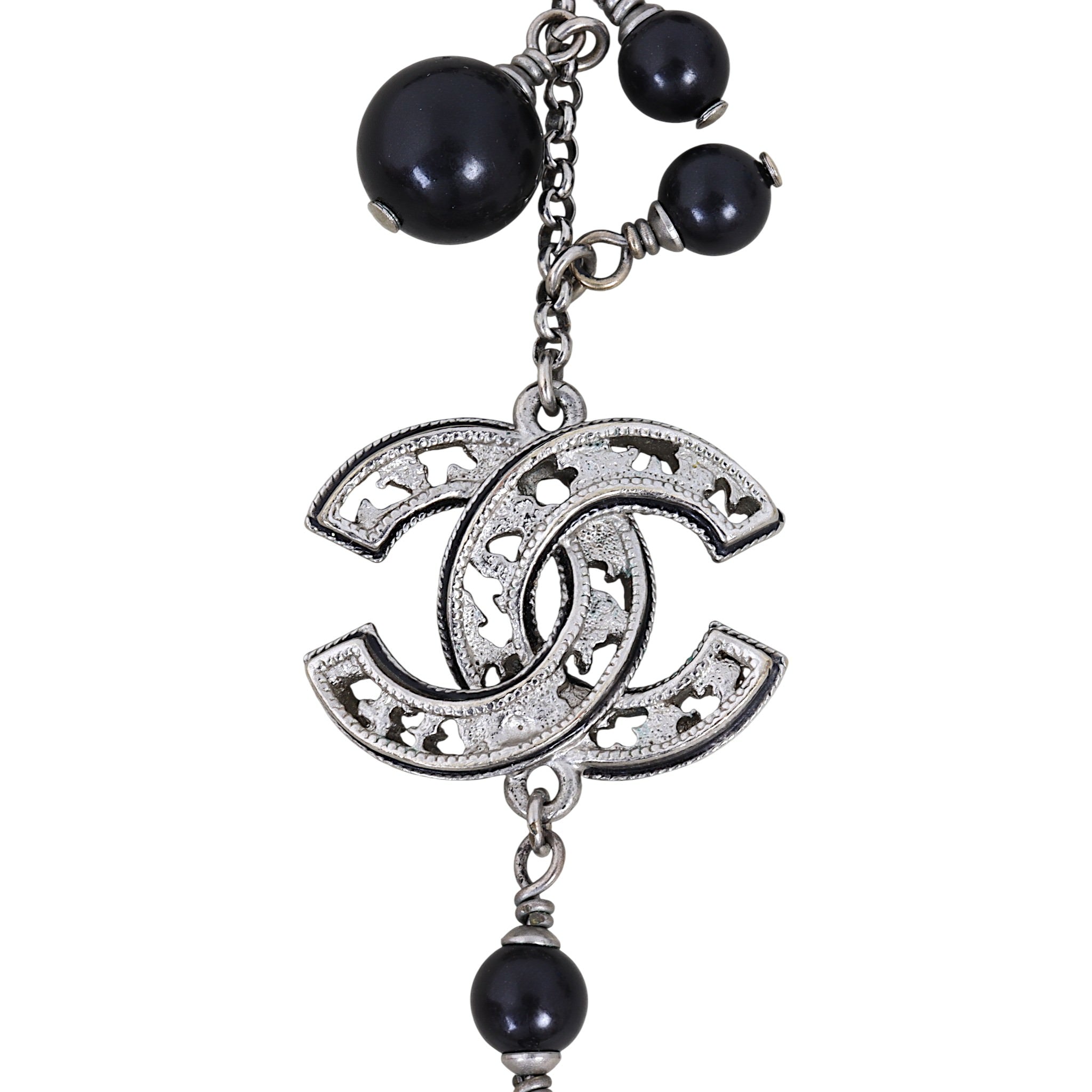 Chanel CC Beaded Long Necklace