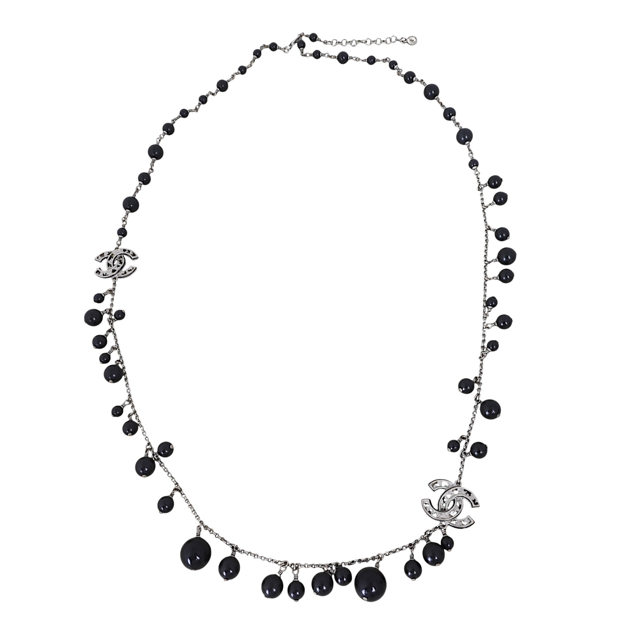 Chanel CC Beaded Long Necklace