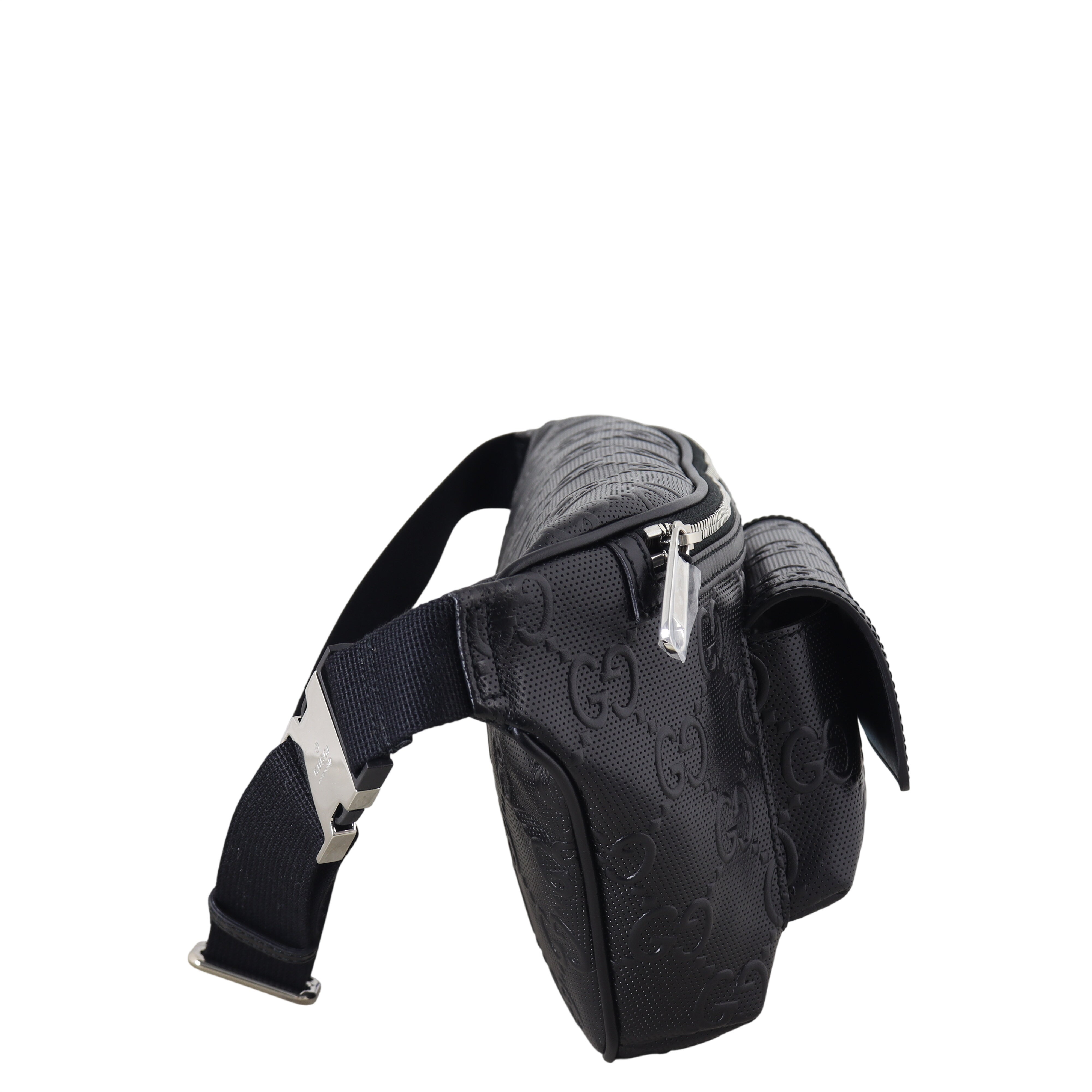 Gucci GG Embossed Leather Belt Bag