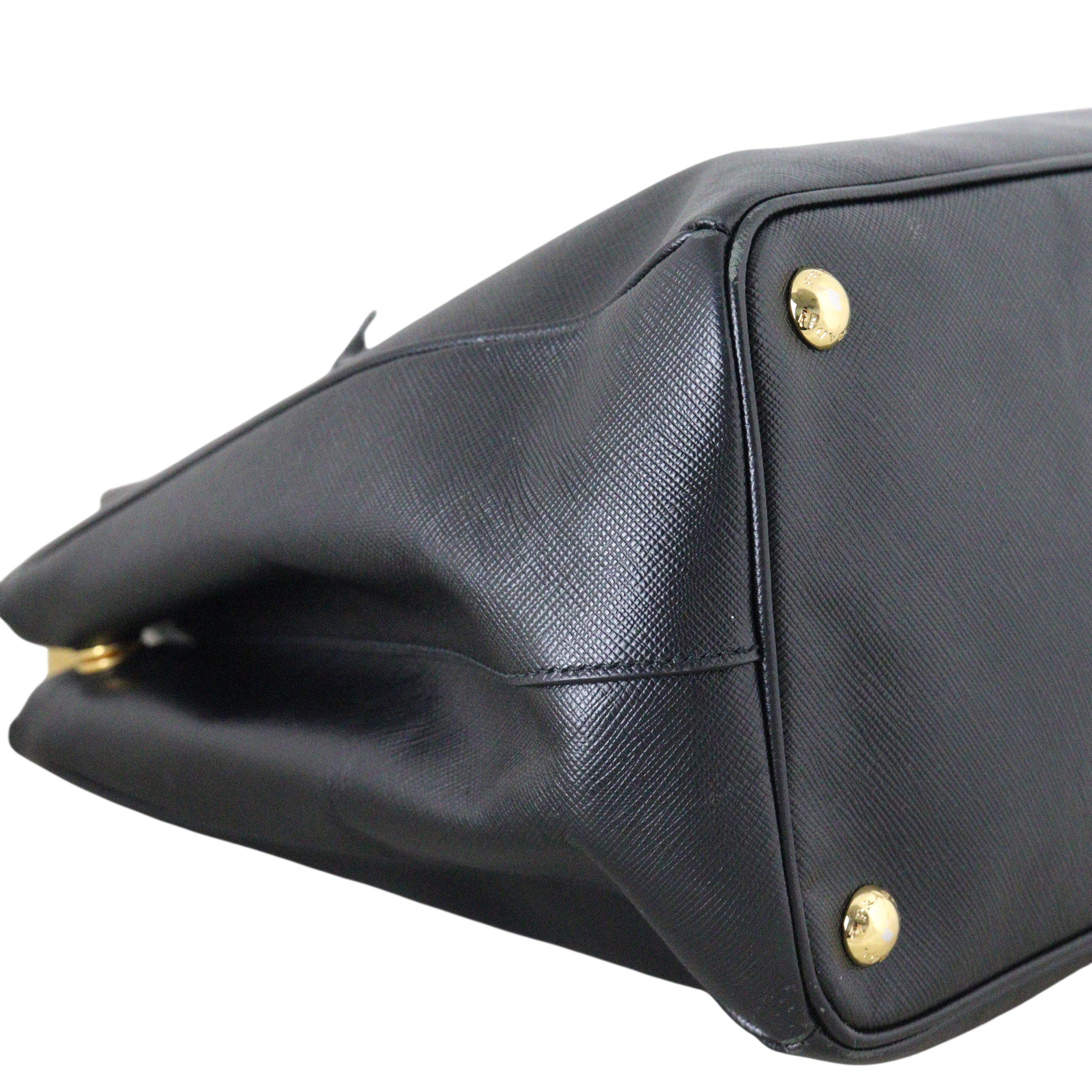 Prada Saffiano Lux Galleria Double Zip Tote Medium