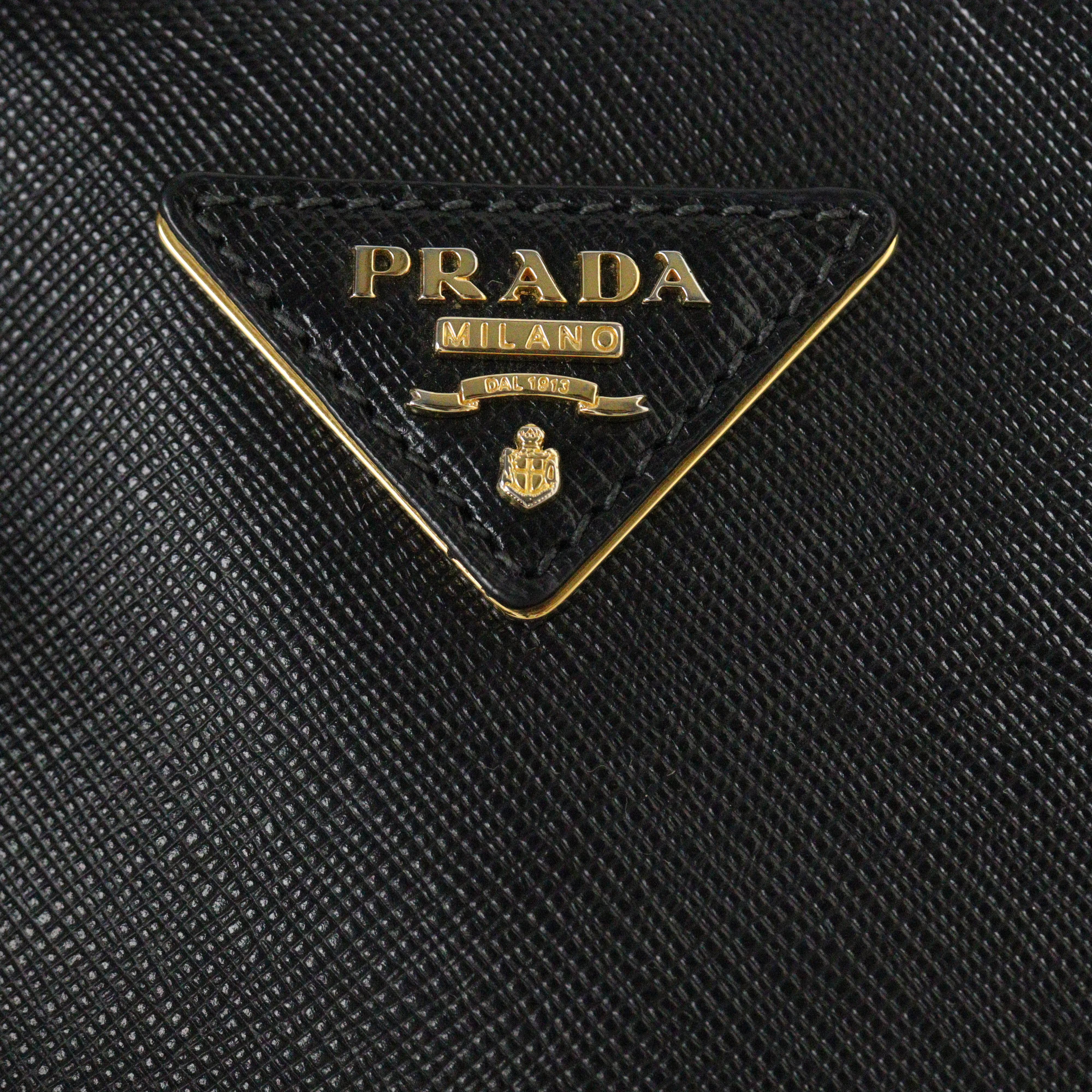 Prada Saffiano Lux Galleria Double Zip Tote Medium