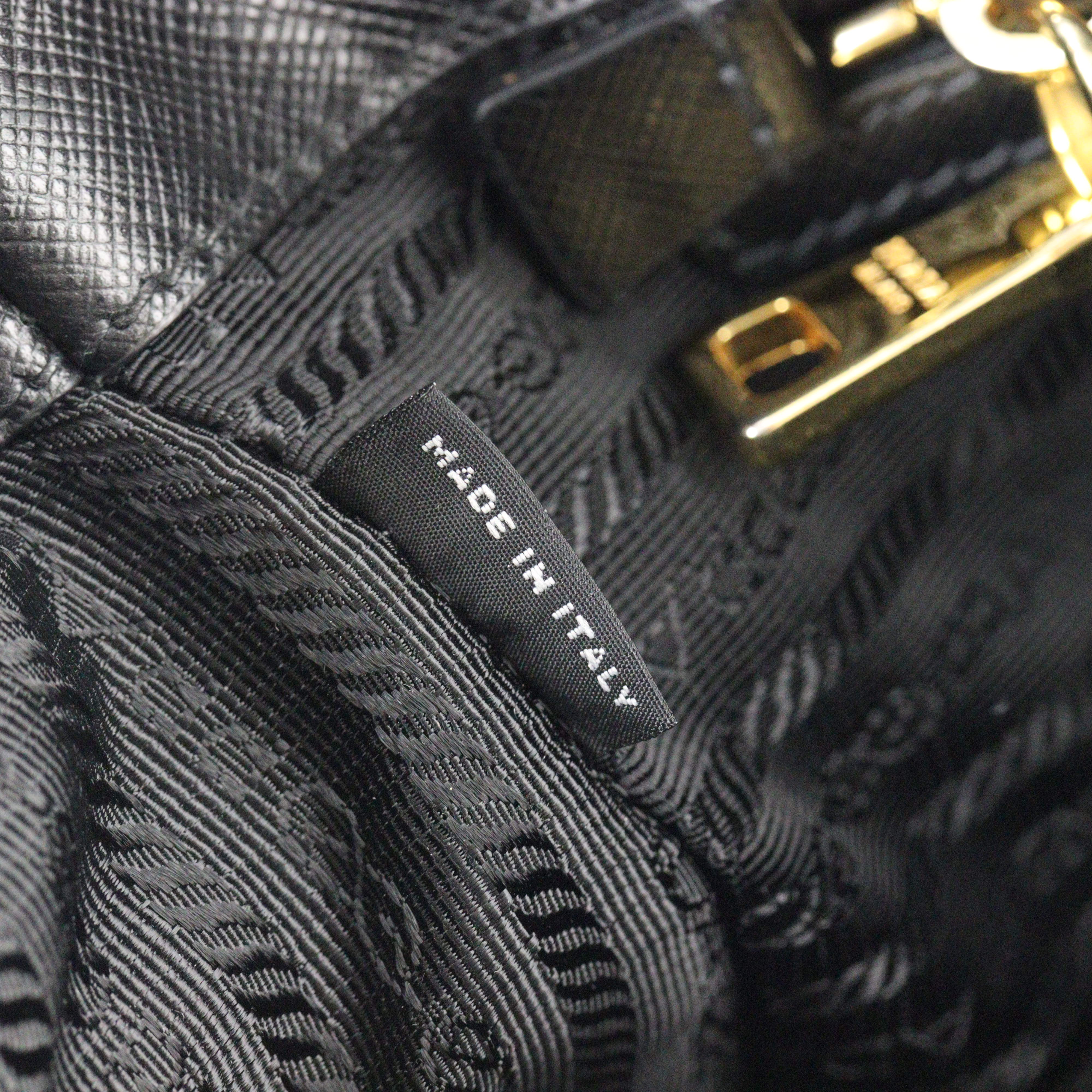 Prada Saffiano Lux Galleria Double Zip Tote Medium