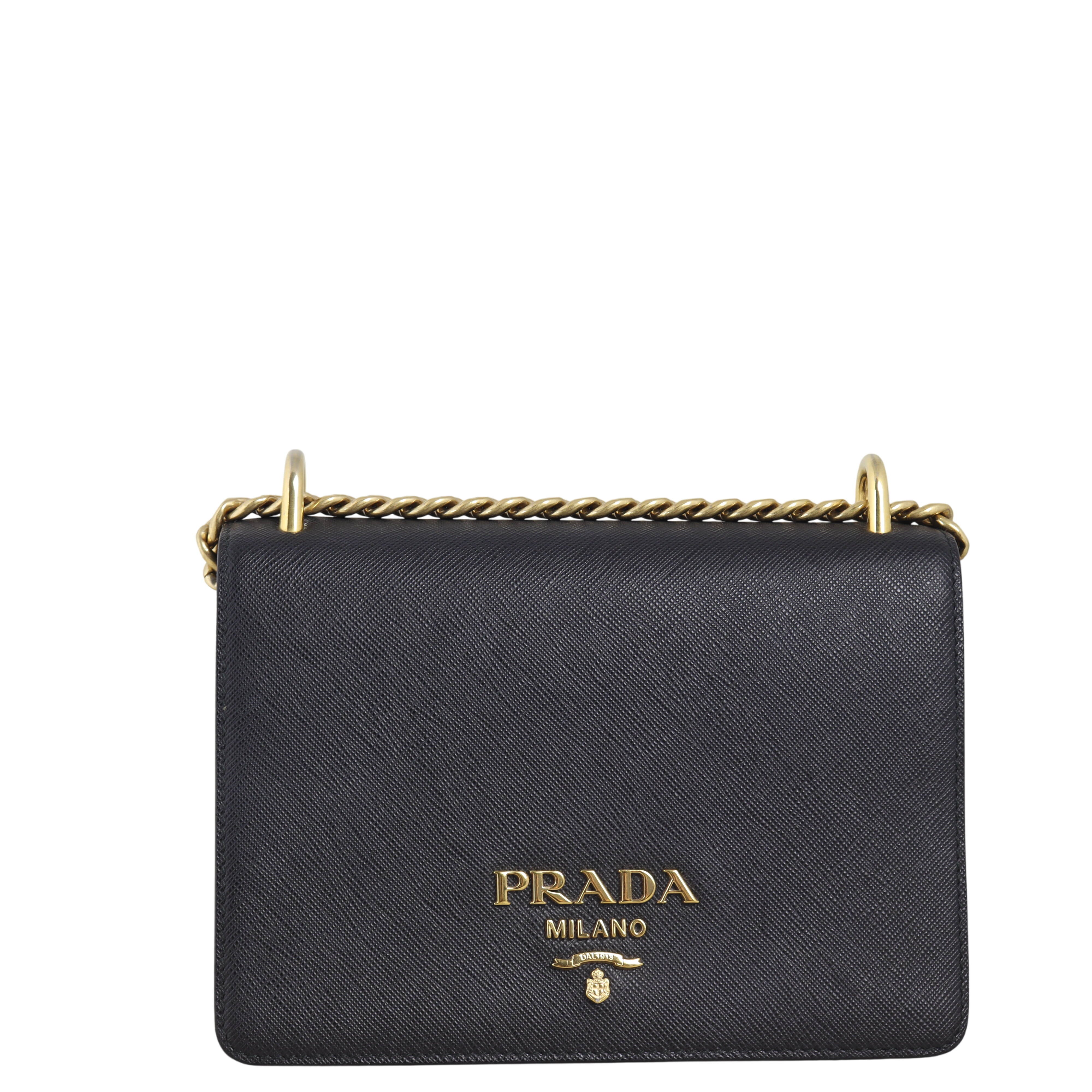 Prada Saffiano Lux Chain Flap Bag