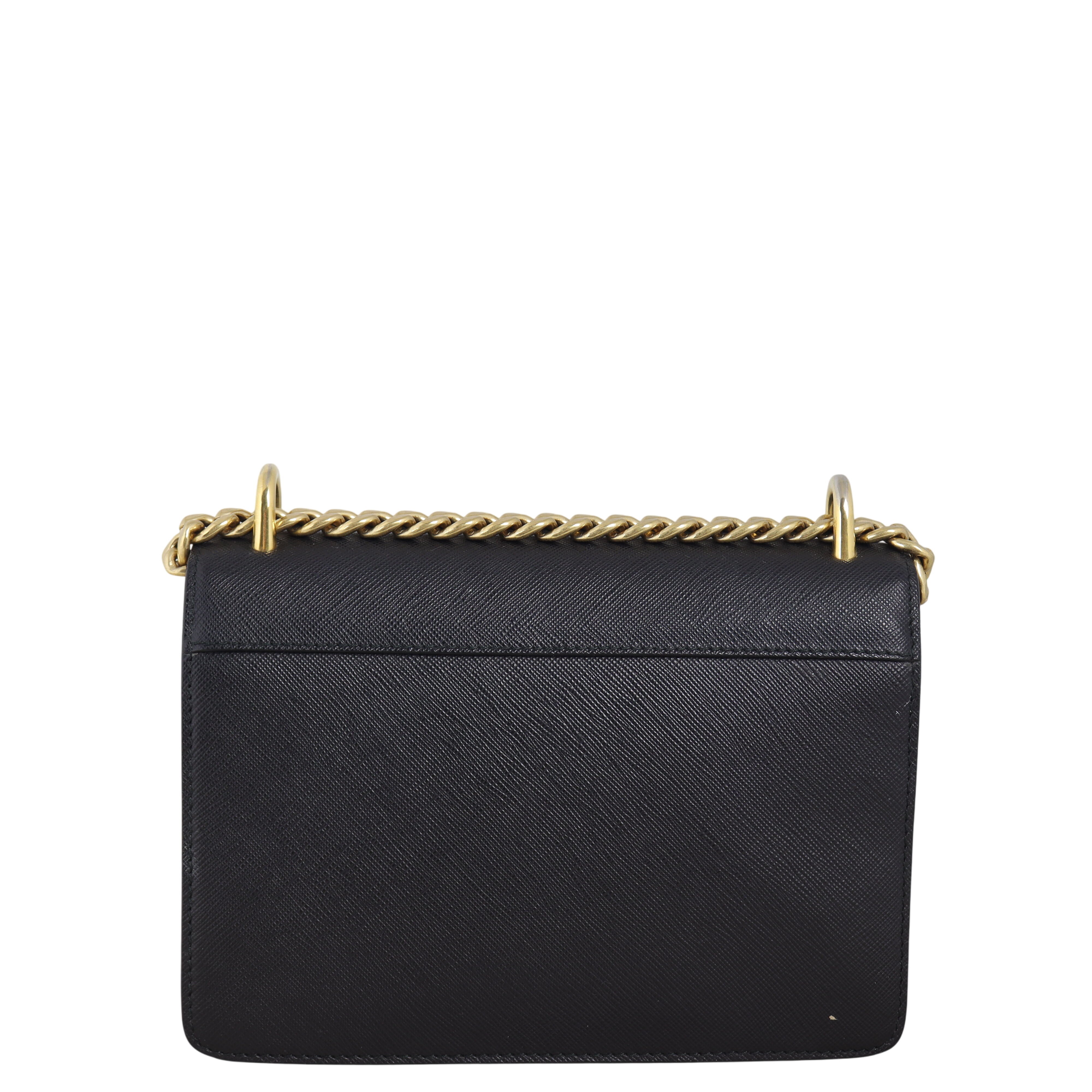 Prada Saffiano Lux Chain Flap Bag