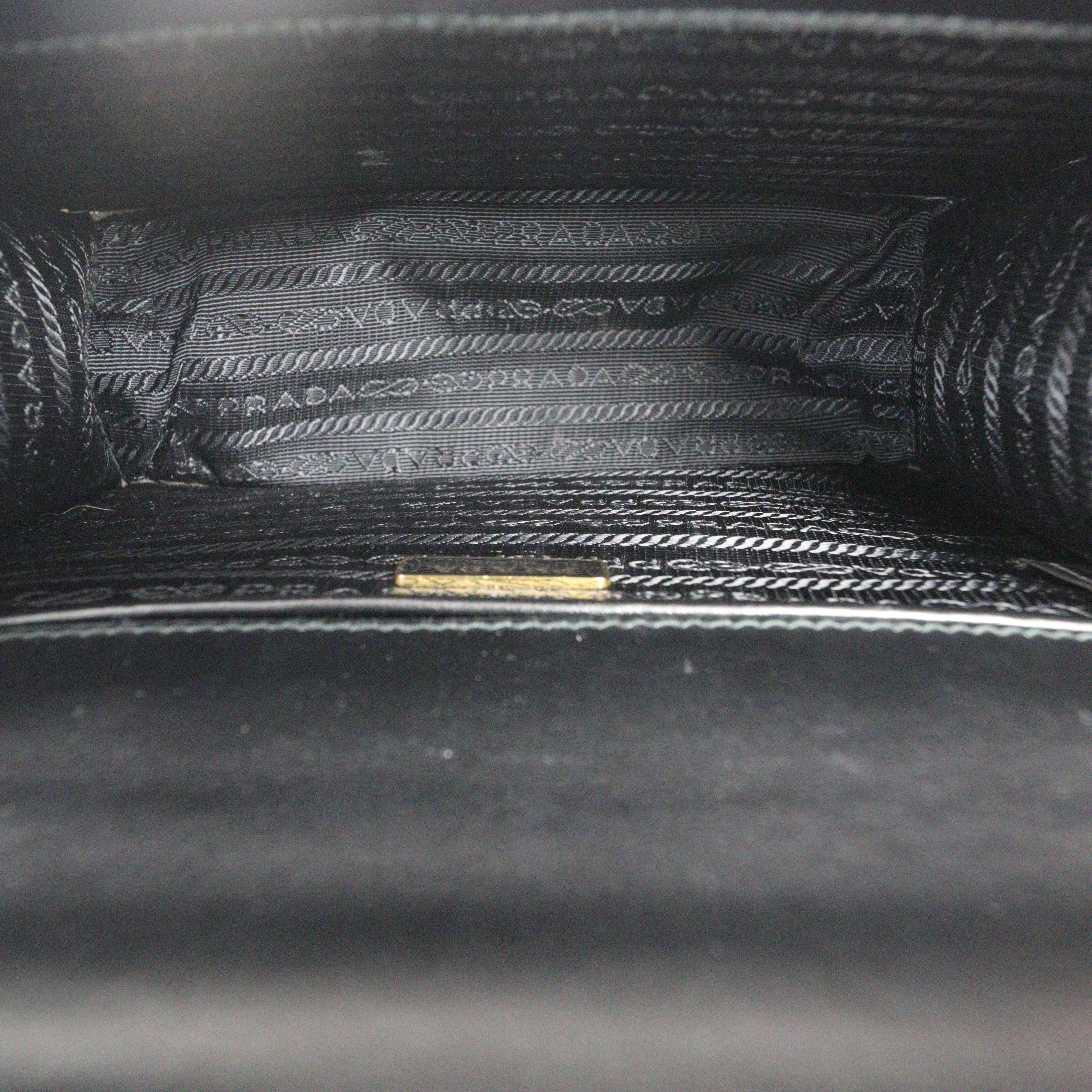 Prada Saffiano Lux Chain Flap Bag