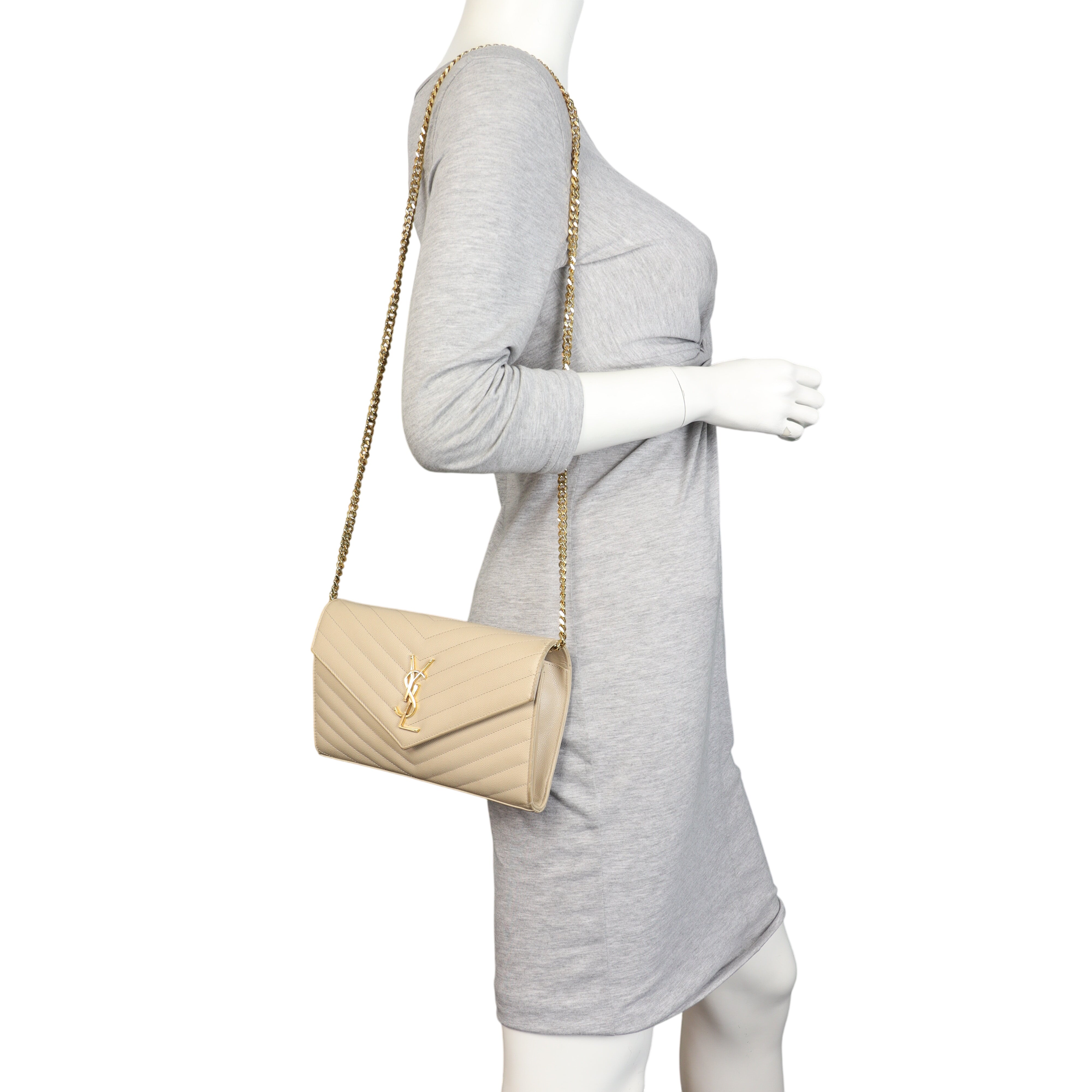 Saint Laurent Cassandre Chain Wallet