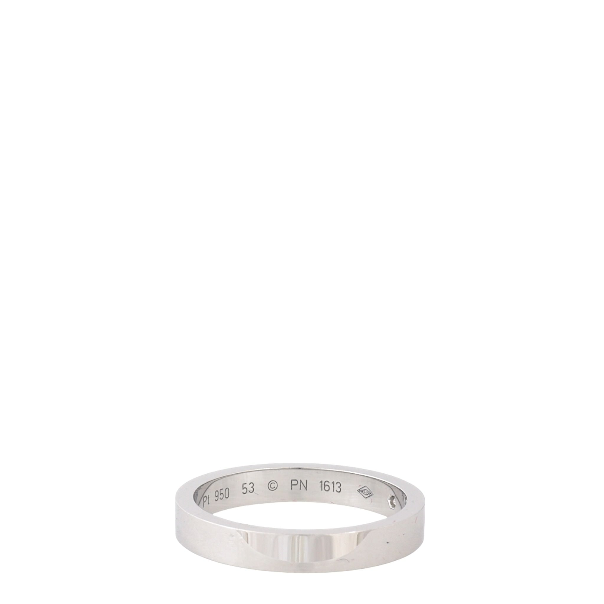 Cartier C de Cartier Diamond Platinum 3mm Wedding Band