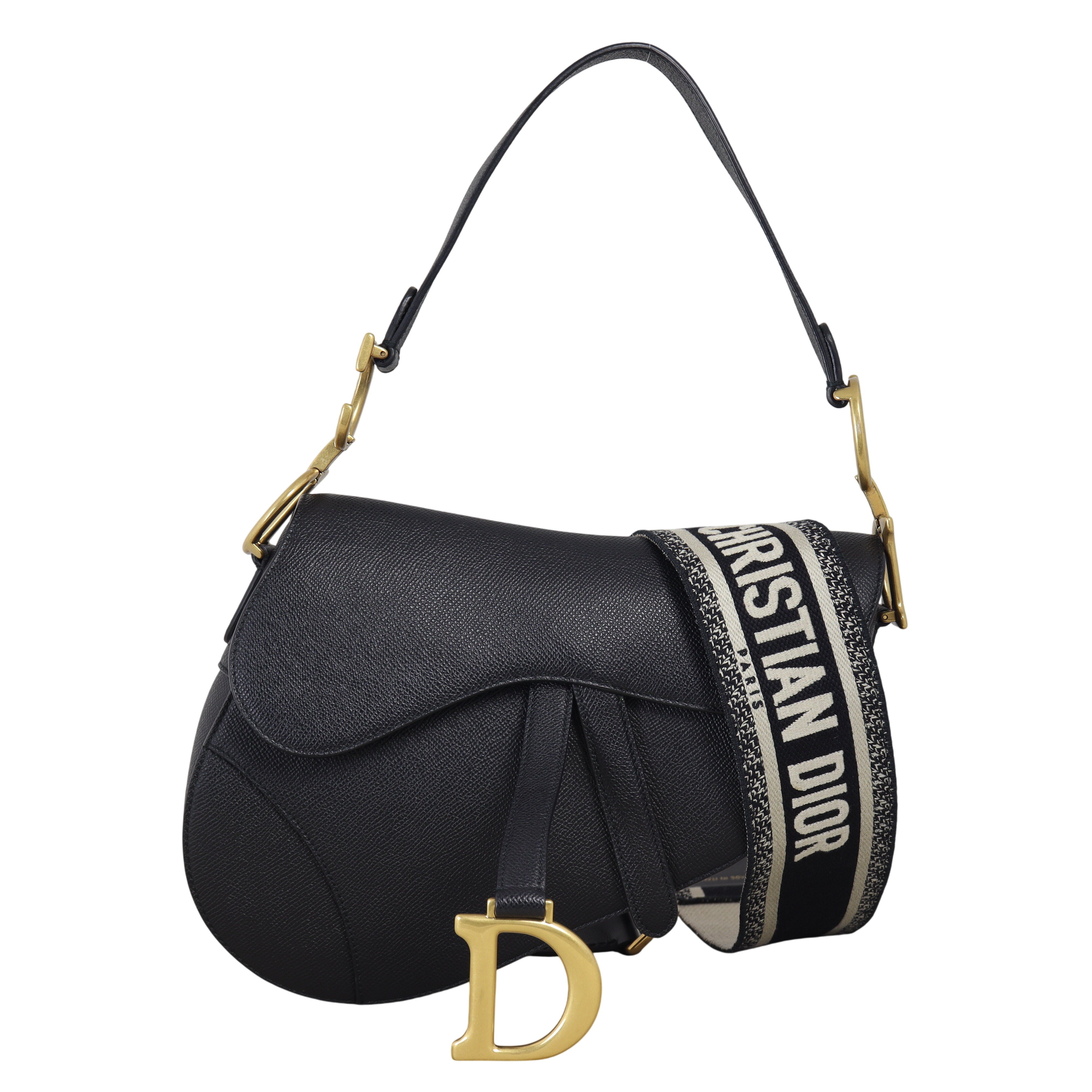 Dior Saddle Bag with Embroidered Strap