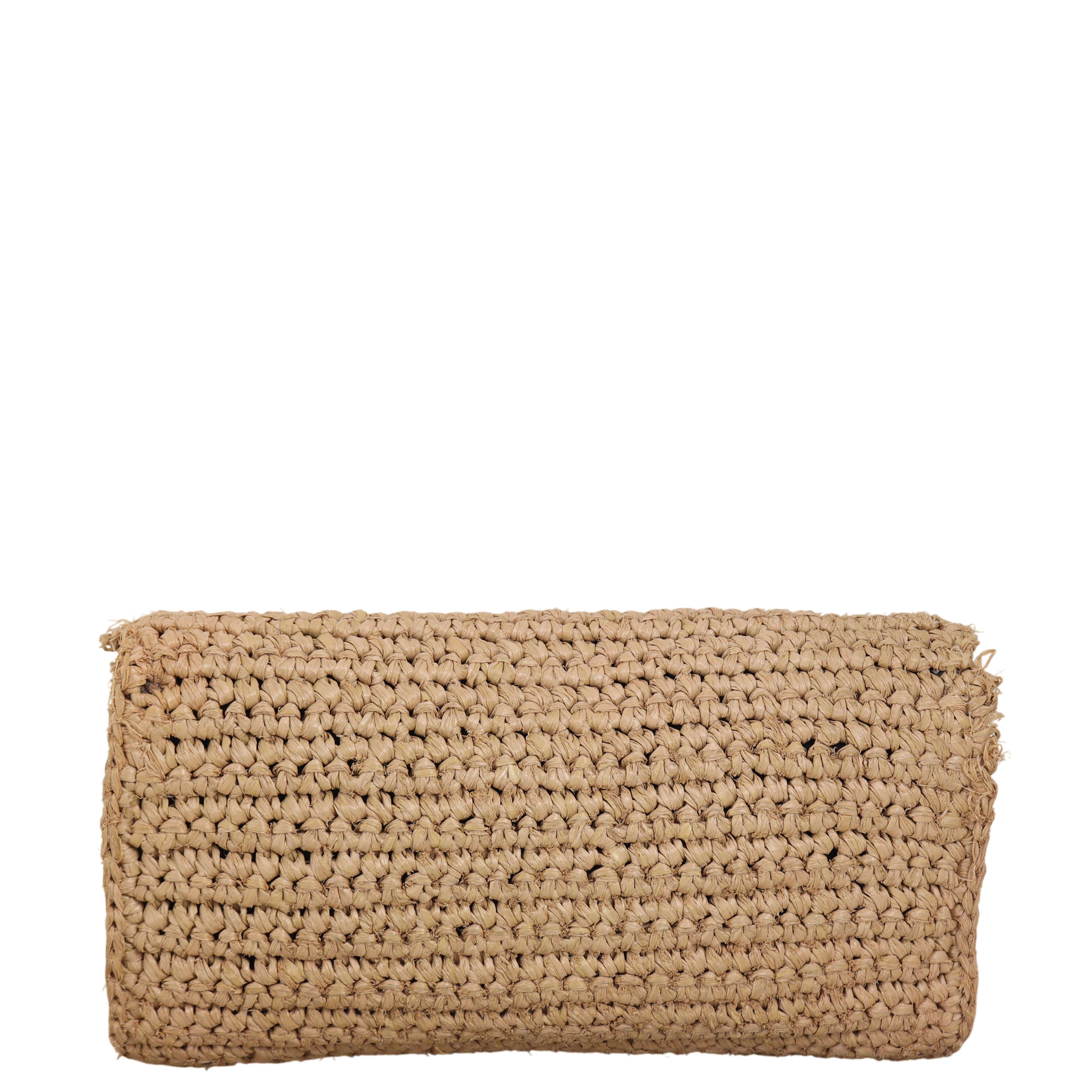 Saint Laurent Kate 99 Tassel Chain Bag Raffia