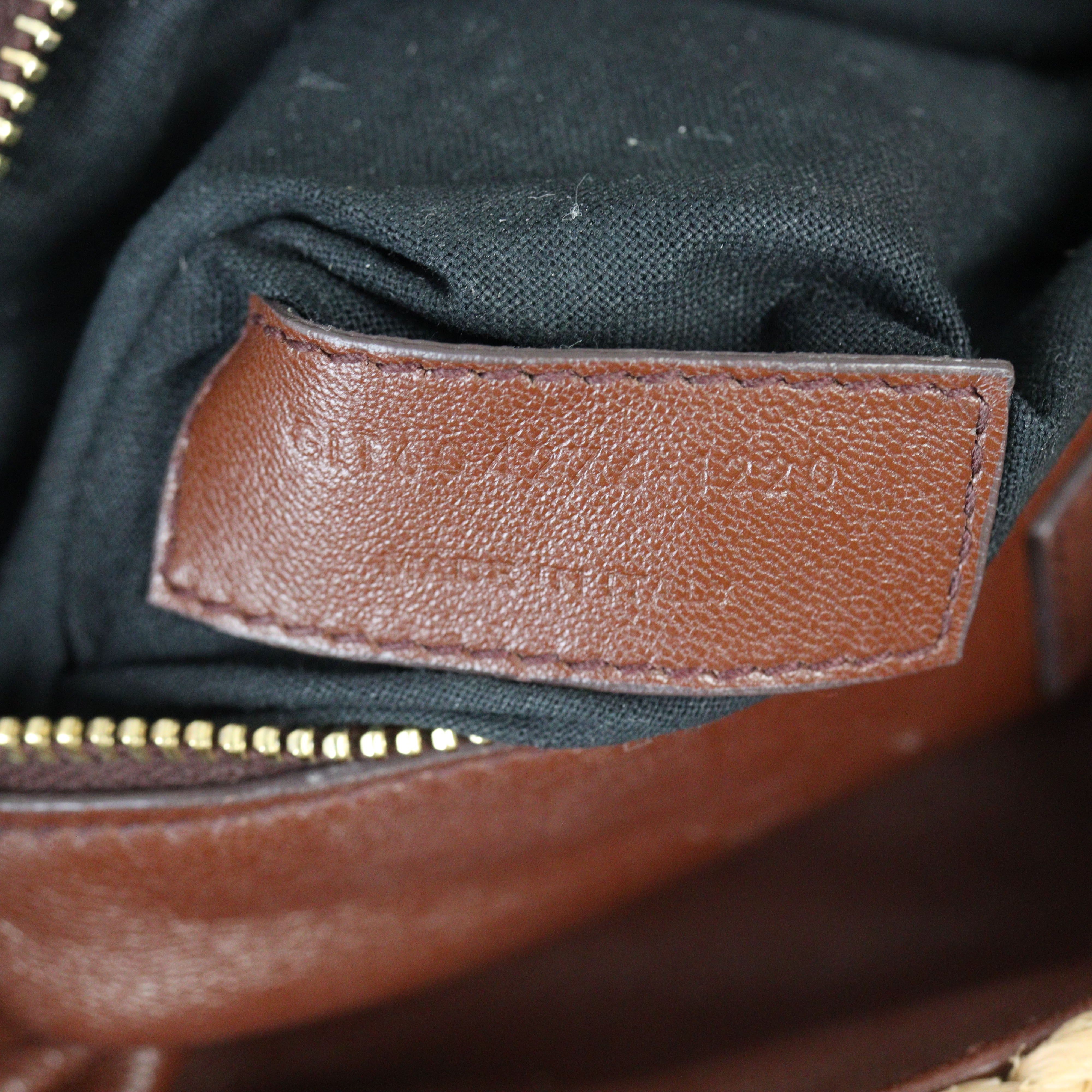 Saint Laurent Kate 99 Tassel Chain Bag Raffia