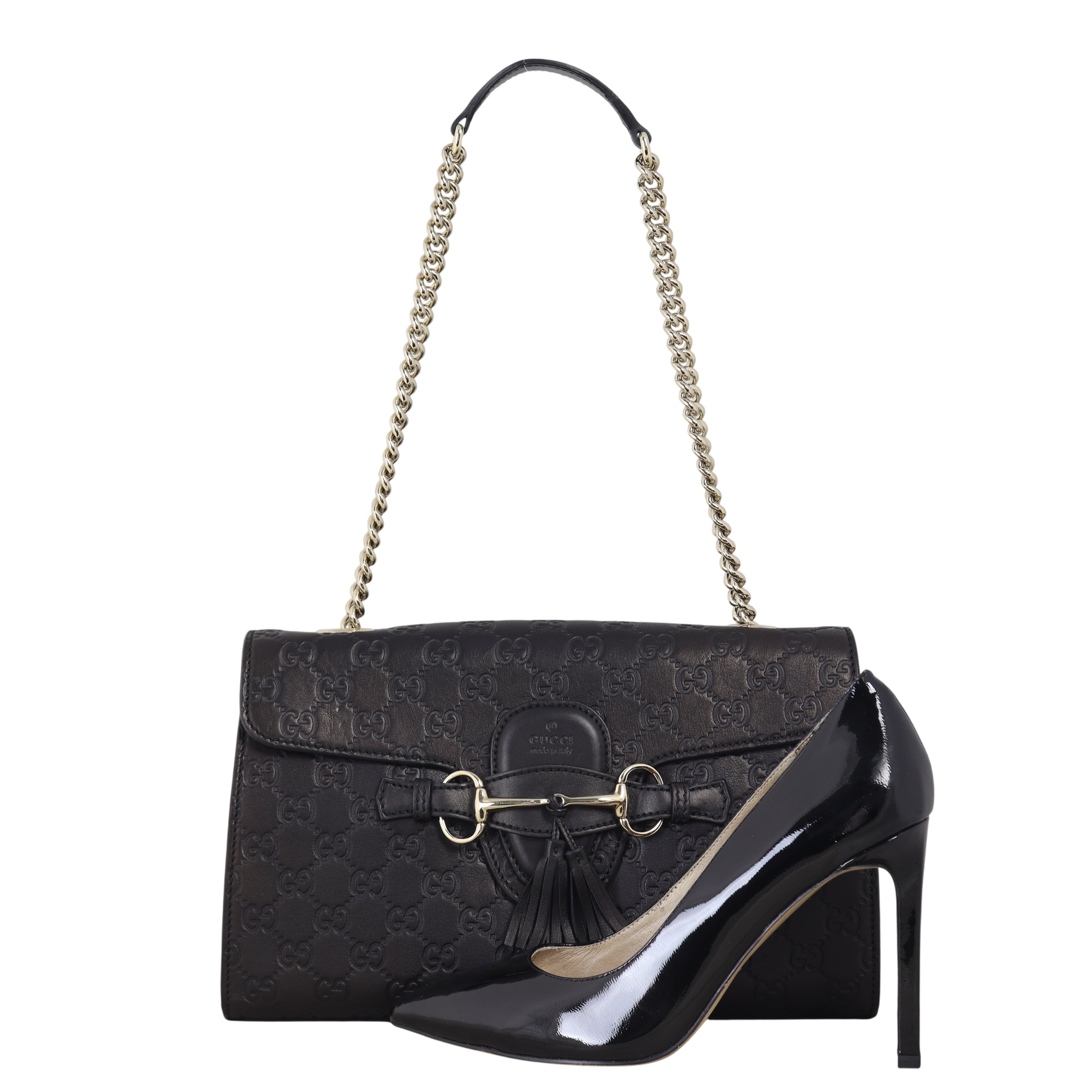 Gucci Emily Guccissima Medium Chain Shoulder Bag