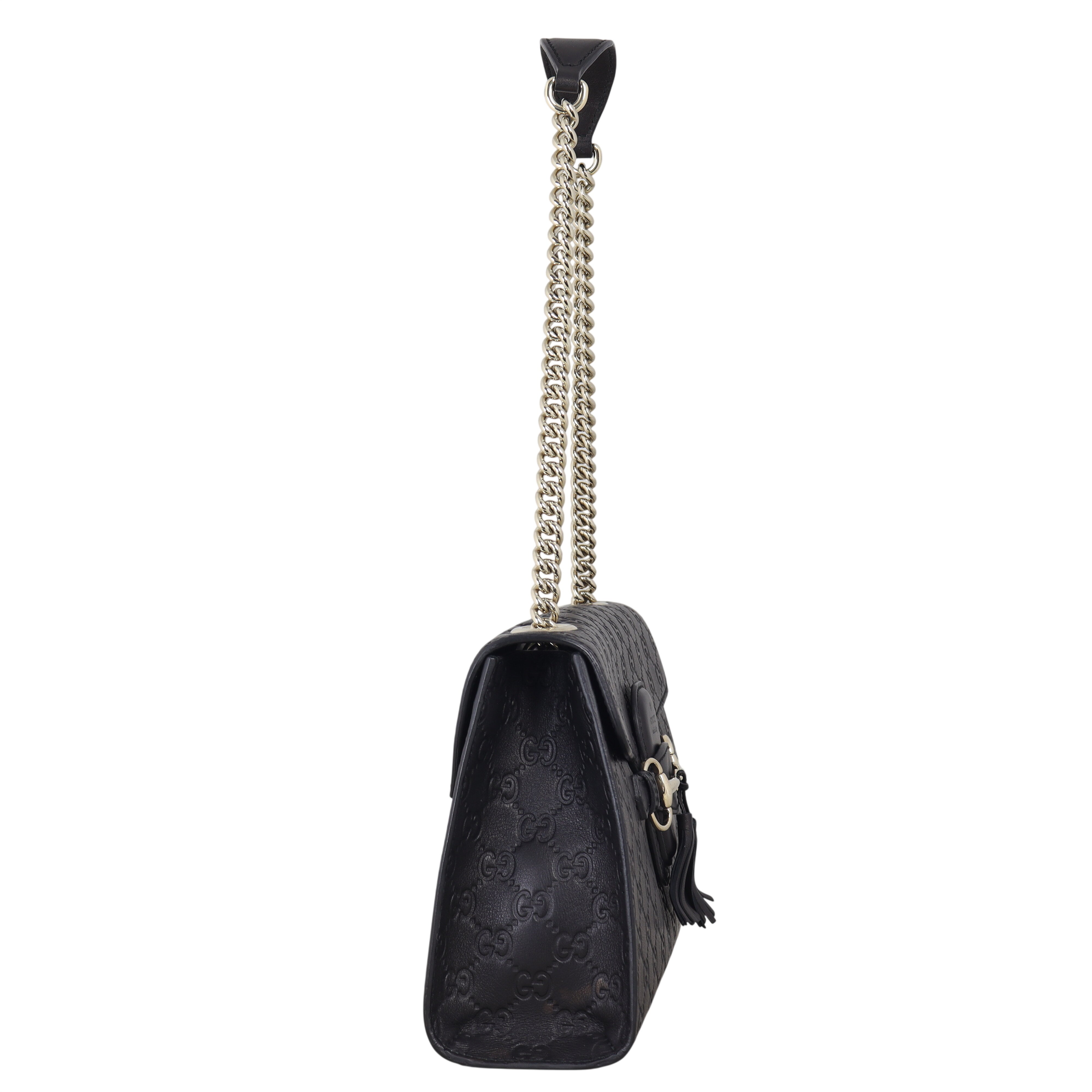 Gucci Emily Guccissima Medium Chain Shoulder Bag