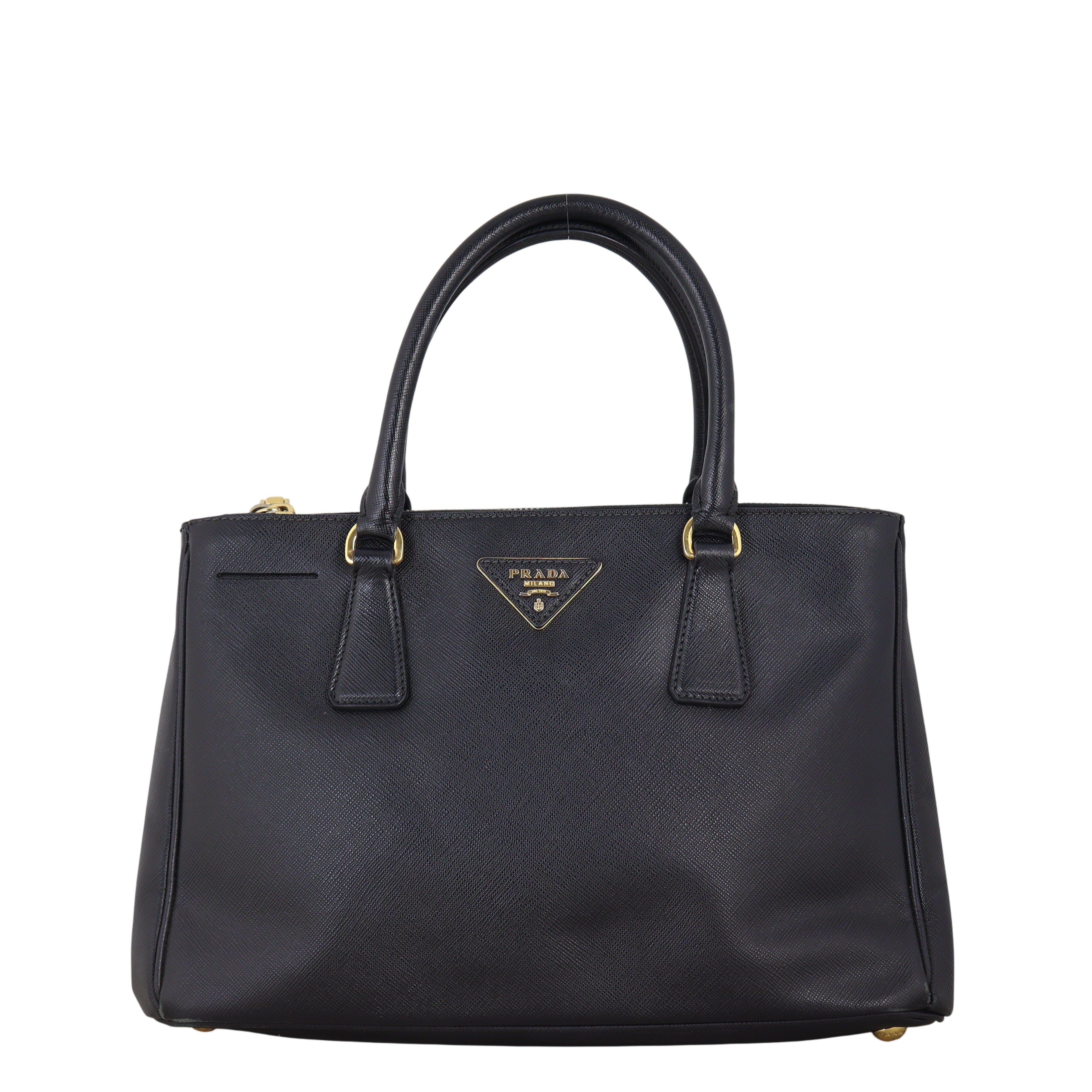 Prada Saffiano Lux Galleria Double Zip Tote Small