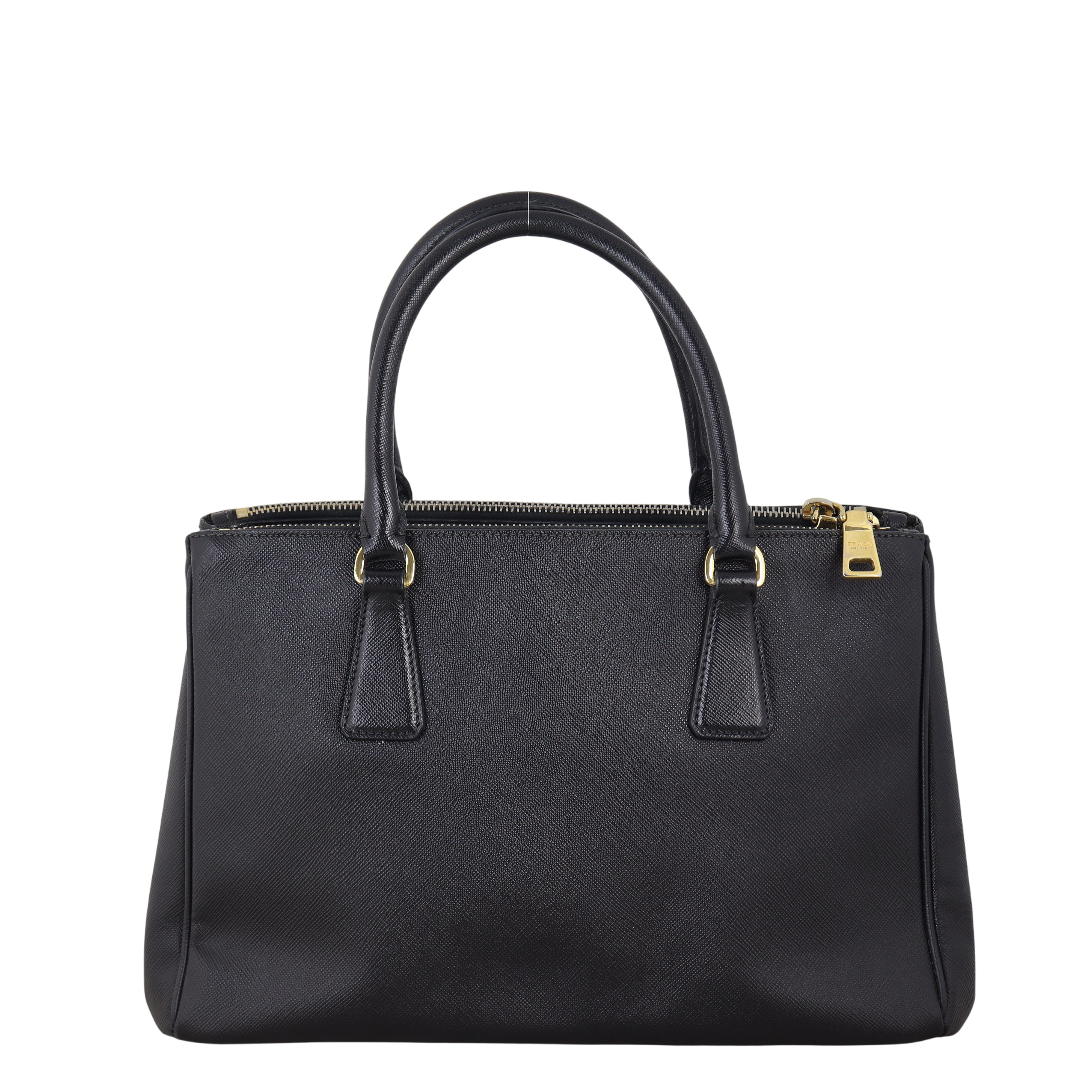 Prada Saffiano Lux Galleria Double Zip Tote Small
