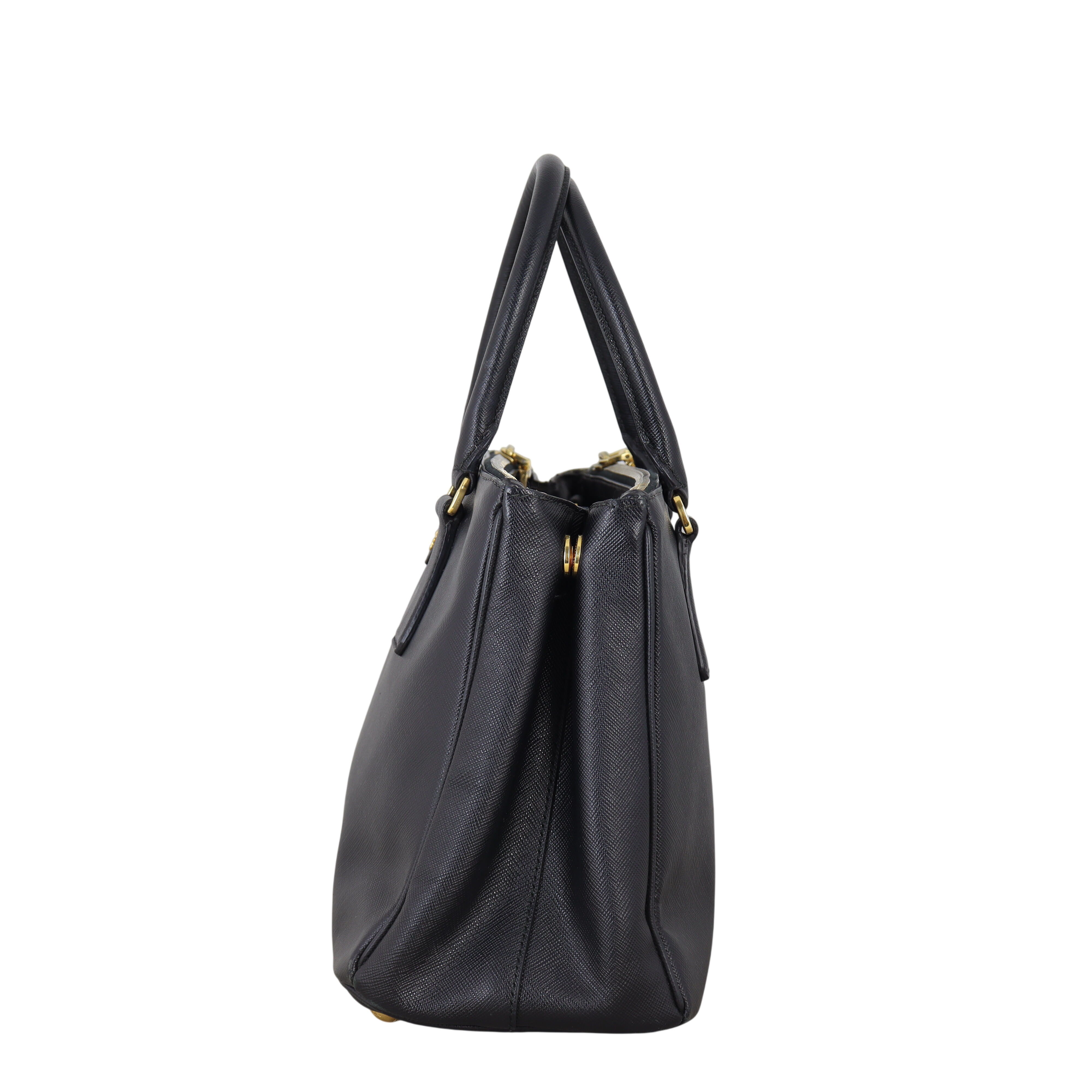 Prada Saffiano Lux Galleria Double Zip Tote Small