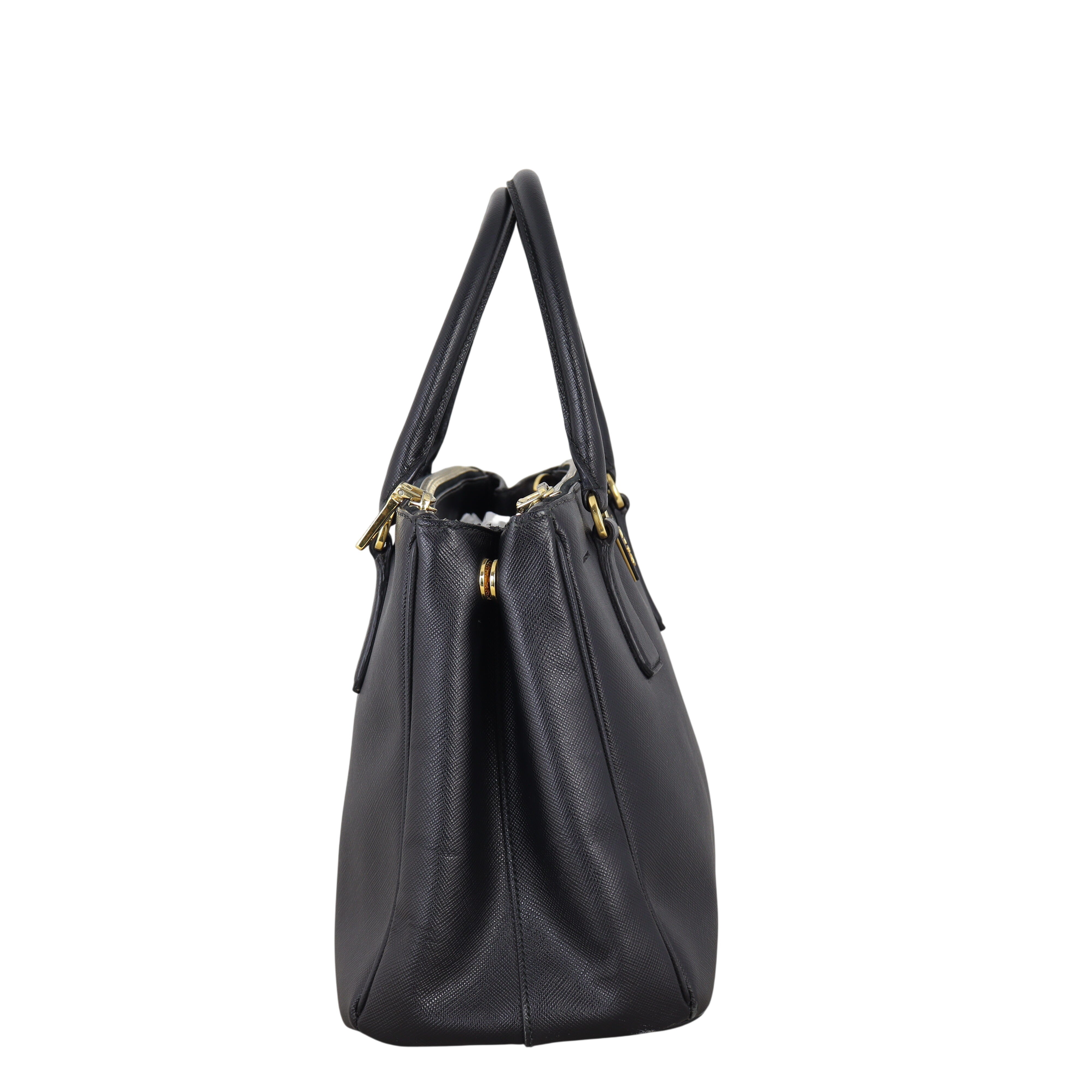 Prada Saffiano Lux Galleria Double Zip Tote Small