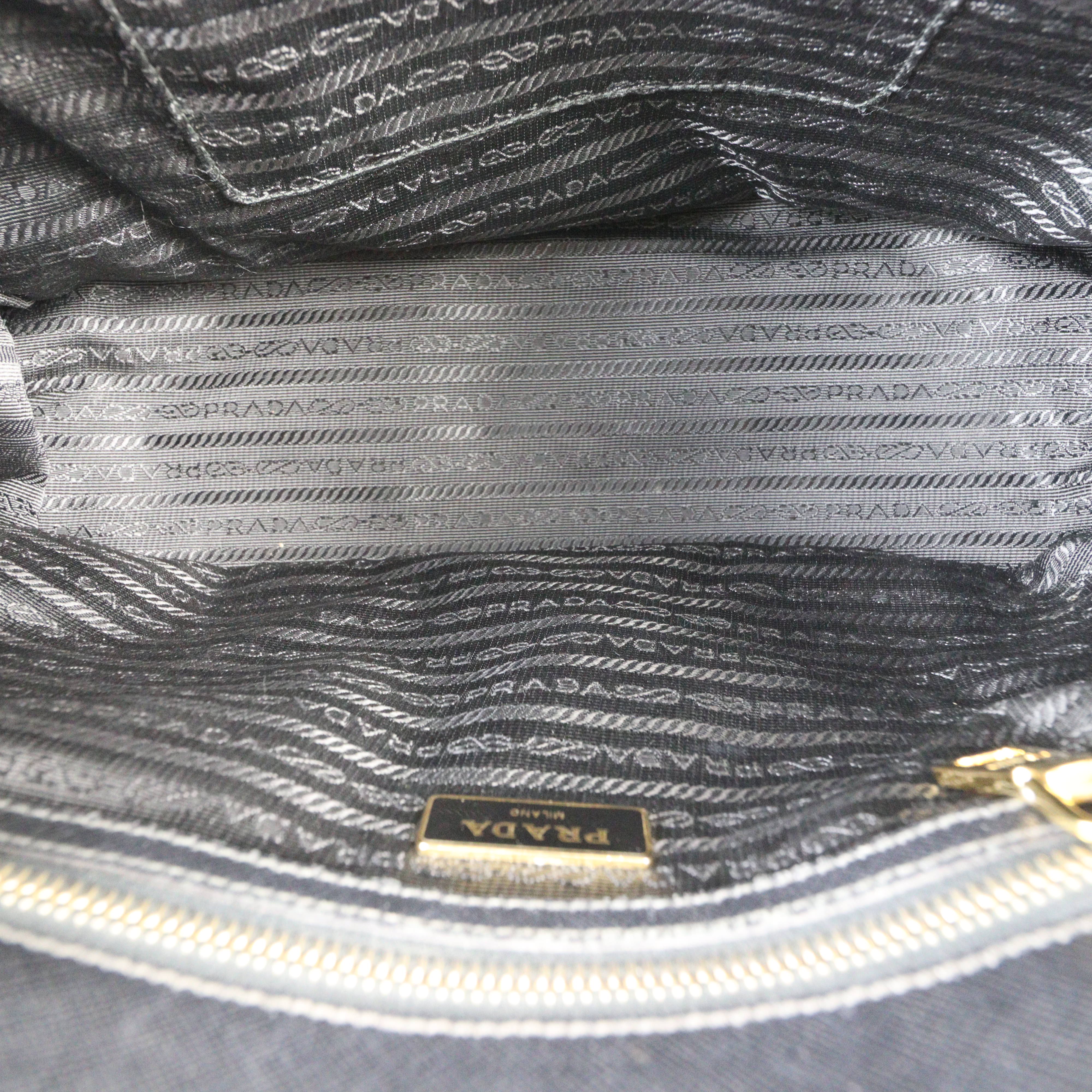 Prada Saffiano Lux Galleria Double Zip Tote Small