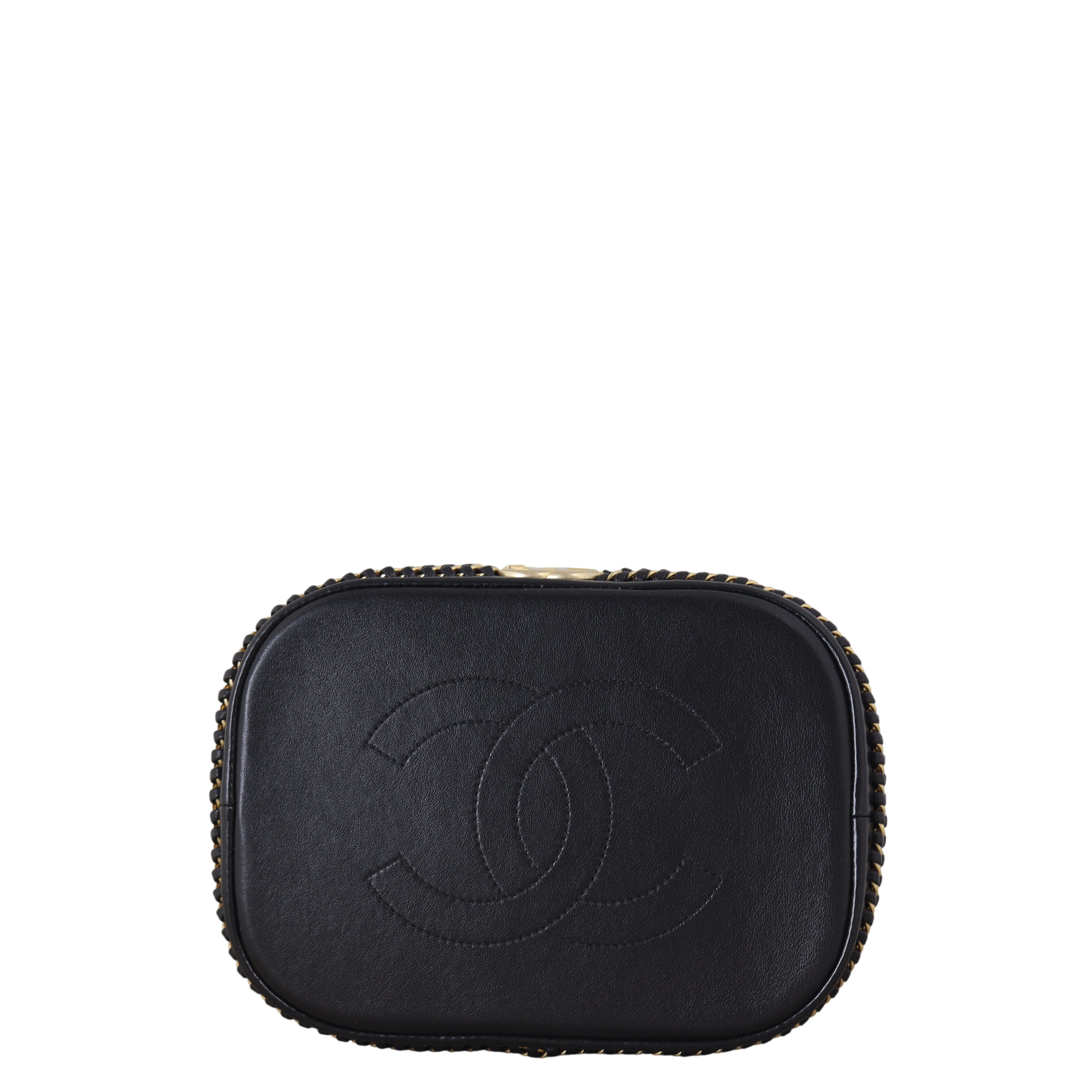 Chanel Paris Cosmopolite Bucket Bag Chevron