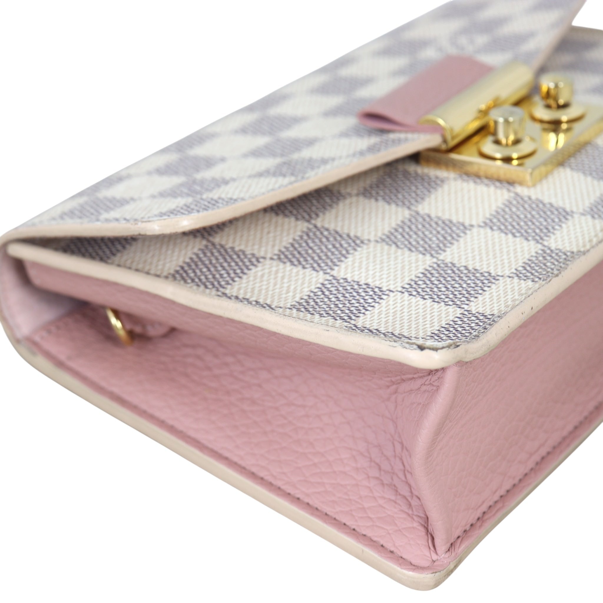 Louis Vuitton Croisette Chain Wallet Damier Azur