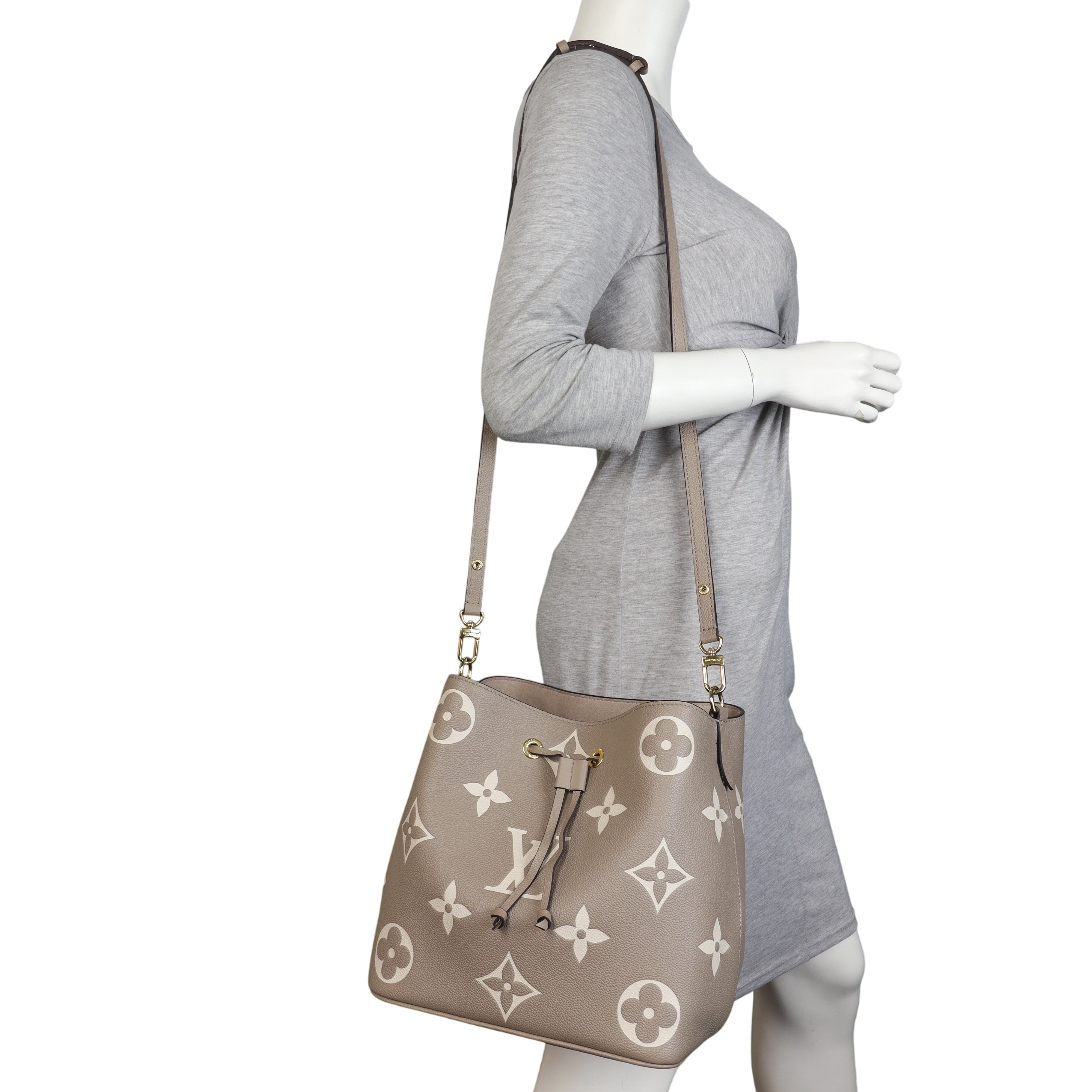 Louis Vuitton NeoNoe MM Monogram Empreinte Giant Bicolour