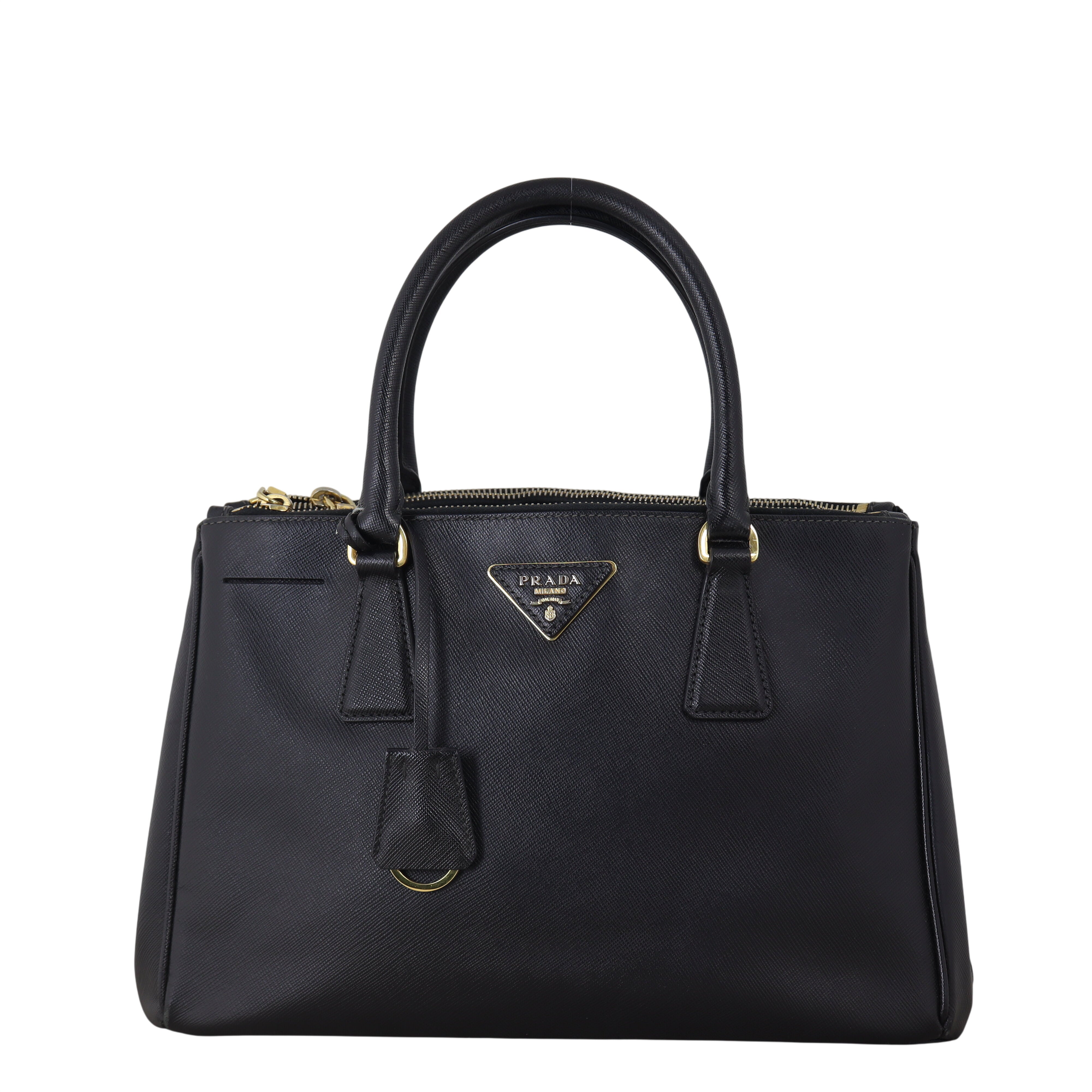 Prada Saffiano Lux Galleria Double Zip Tote Medium