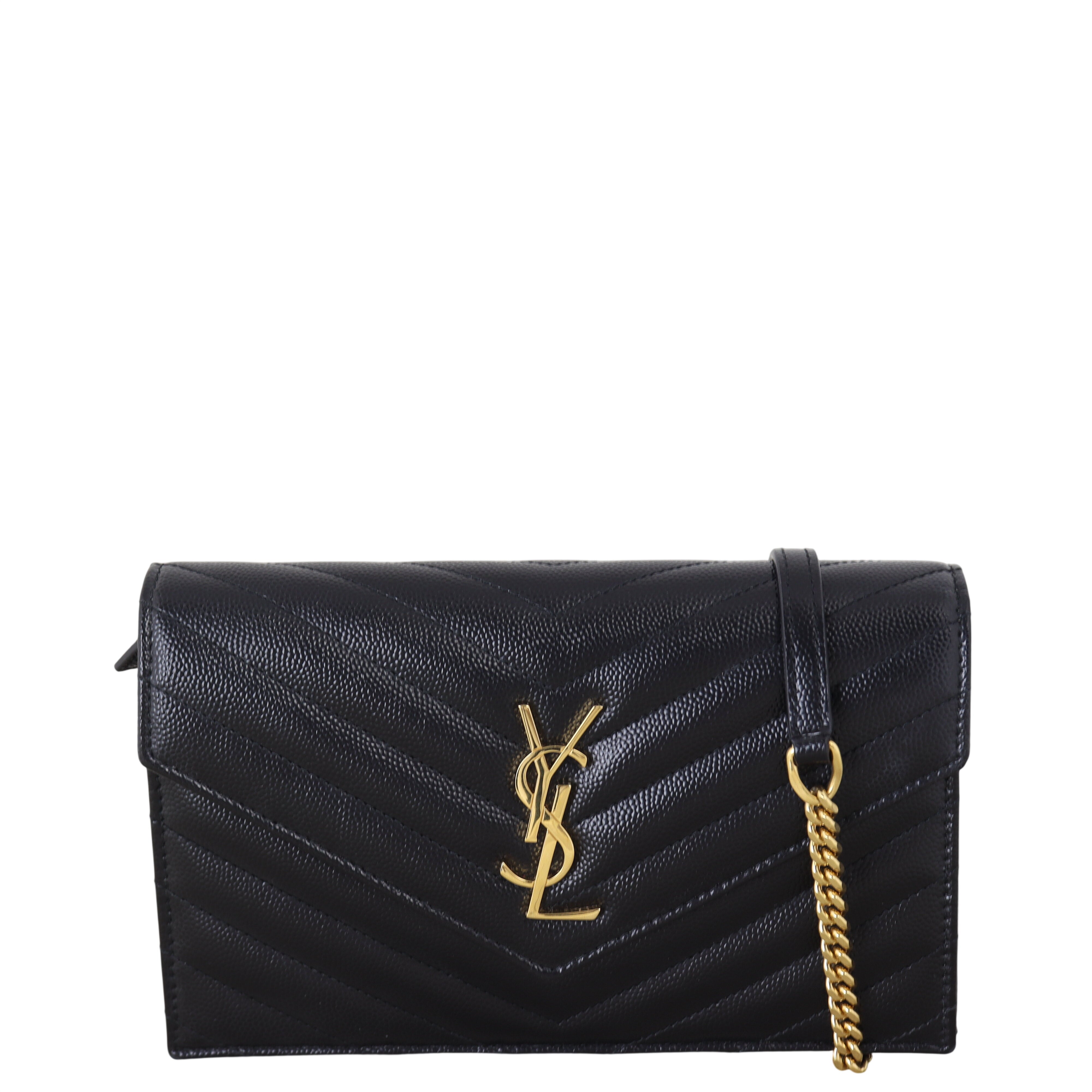 Saint Laurent Cassandre Envelope Chain Wallet
