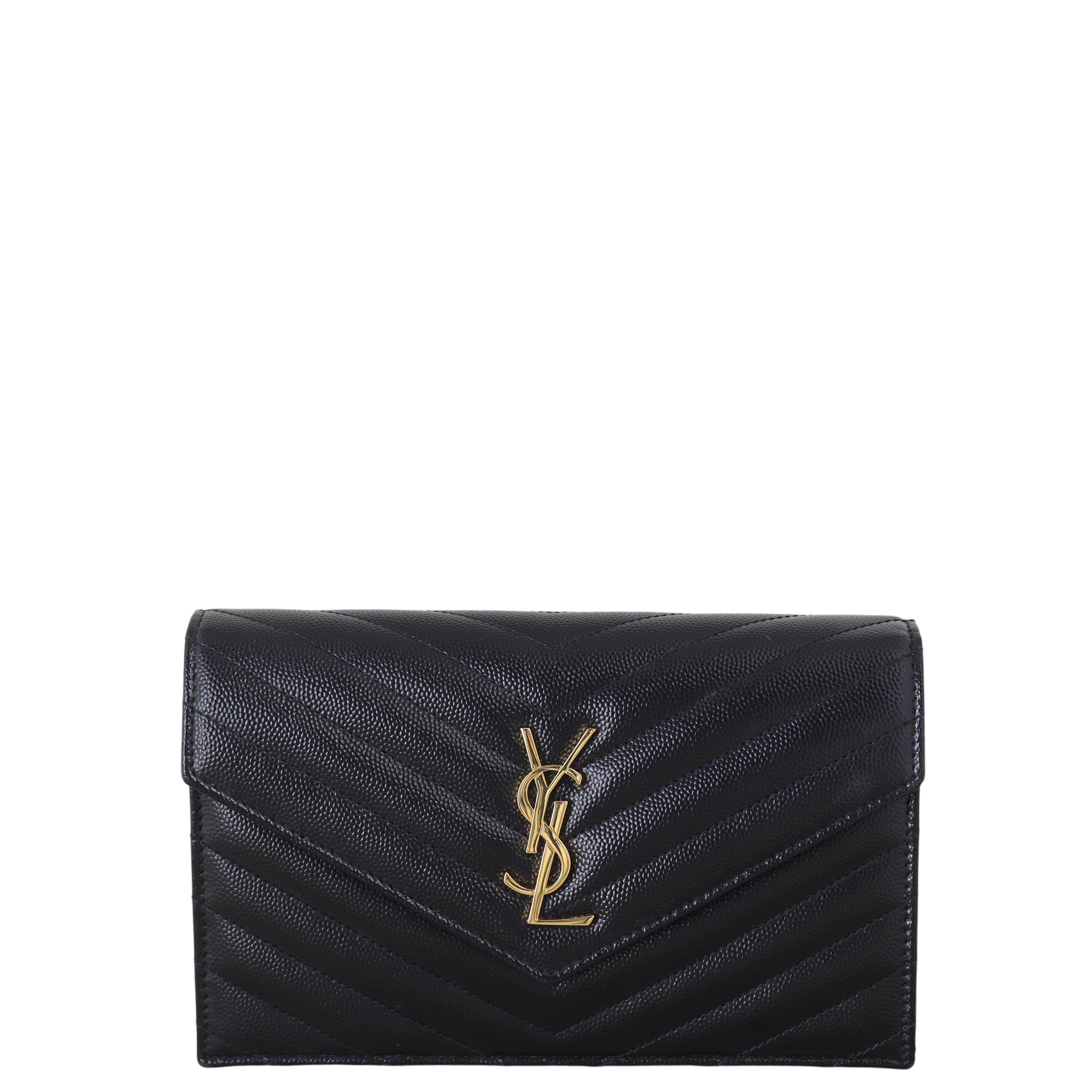 Saint Laurent Cassandre Envelope Chain Wallet