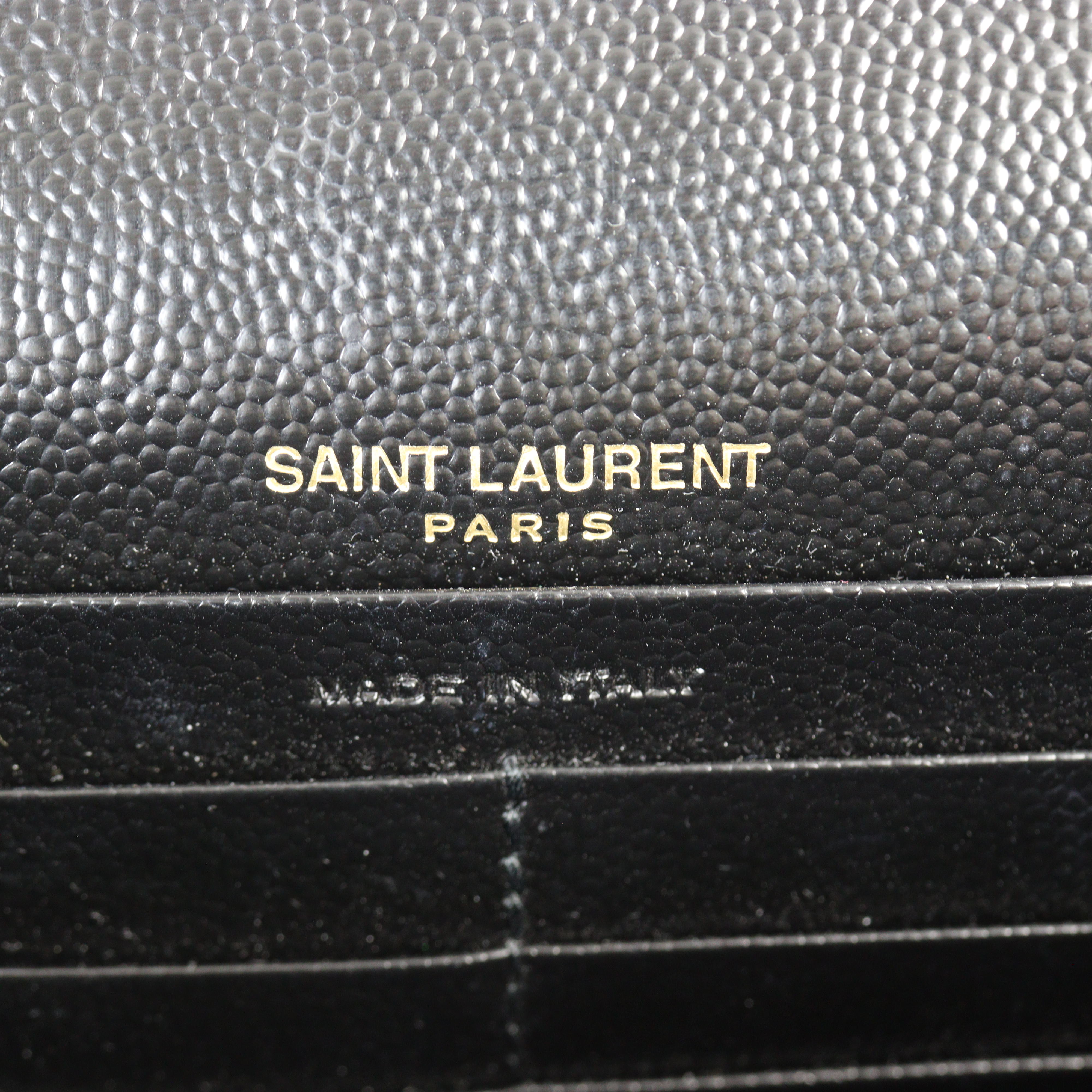 Saint Laurent Cassandre Envelope Chain Wallet