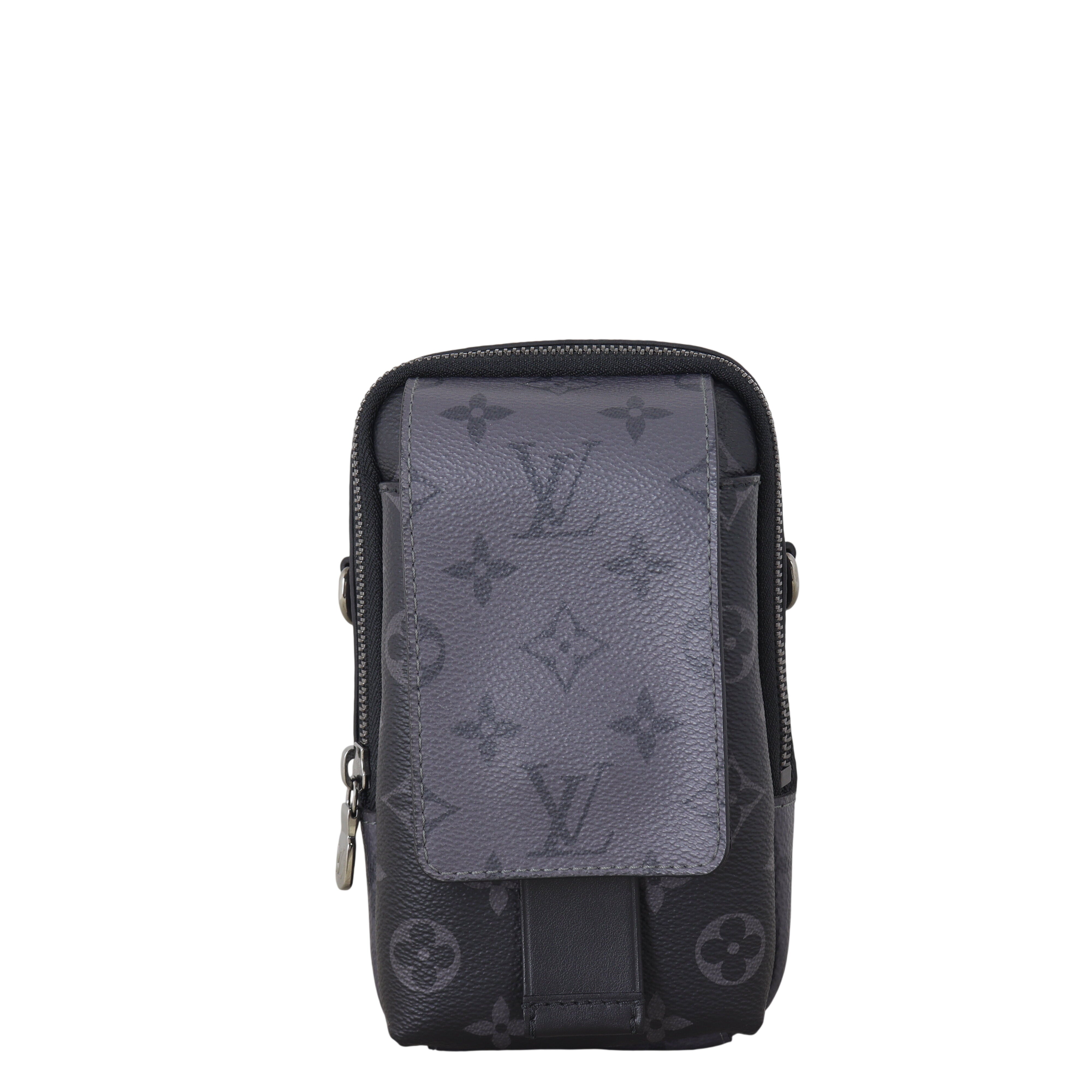 Louis Vuitton Double Phone Pouch Monogram Eclipse Reverse