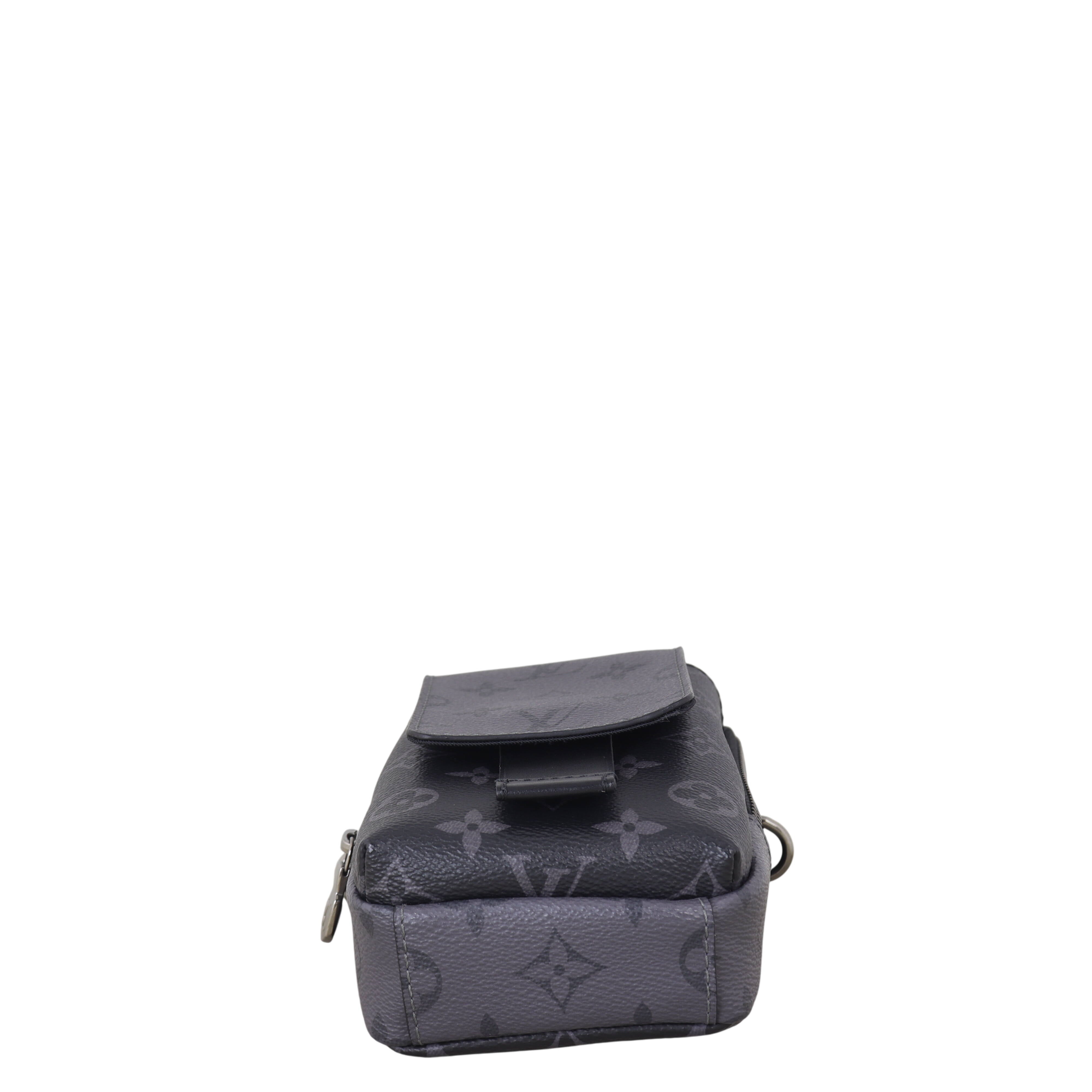 Louis Vuitton Double Phone Pouch Monogram Eclipse Reverse