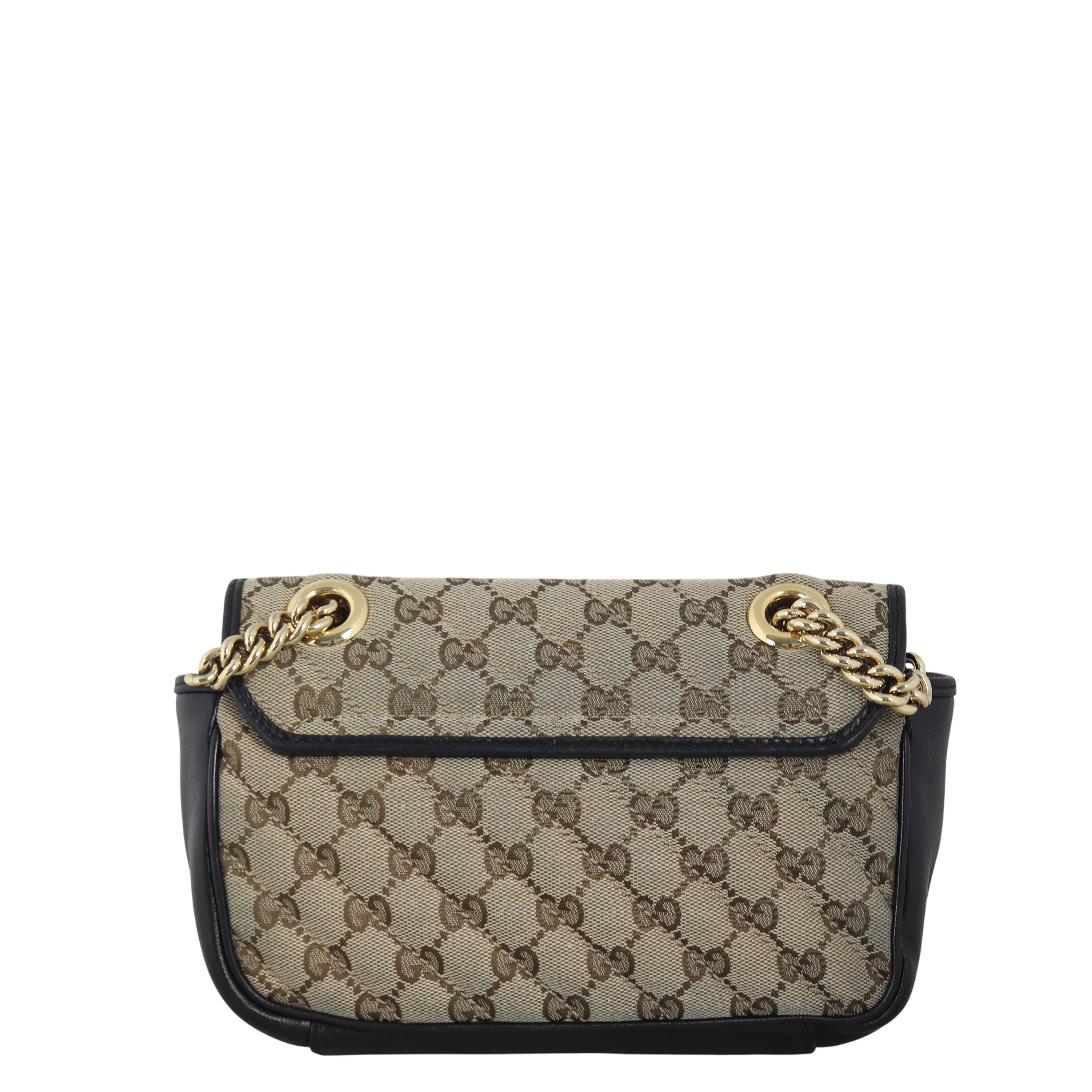 Gucci GG Canvas Marmont Diagonal Small Shoulder Bag