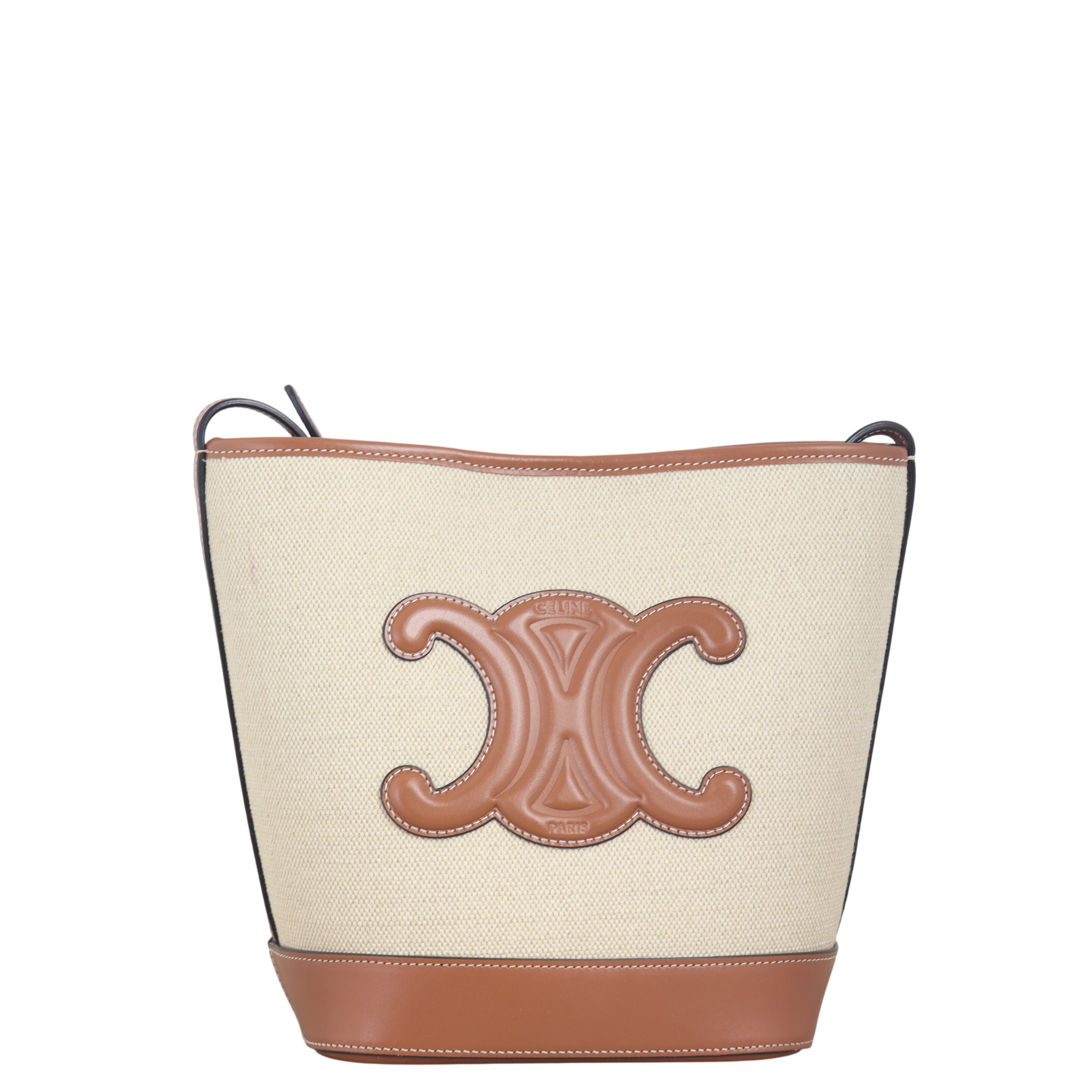 Celine Triomphe Bucket Bag Canvas