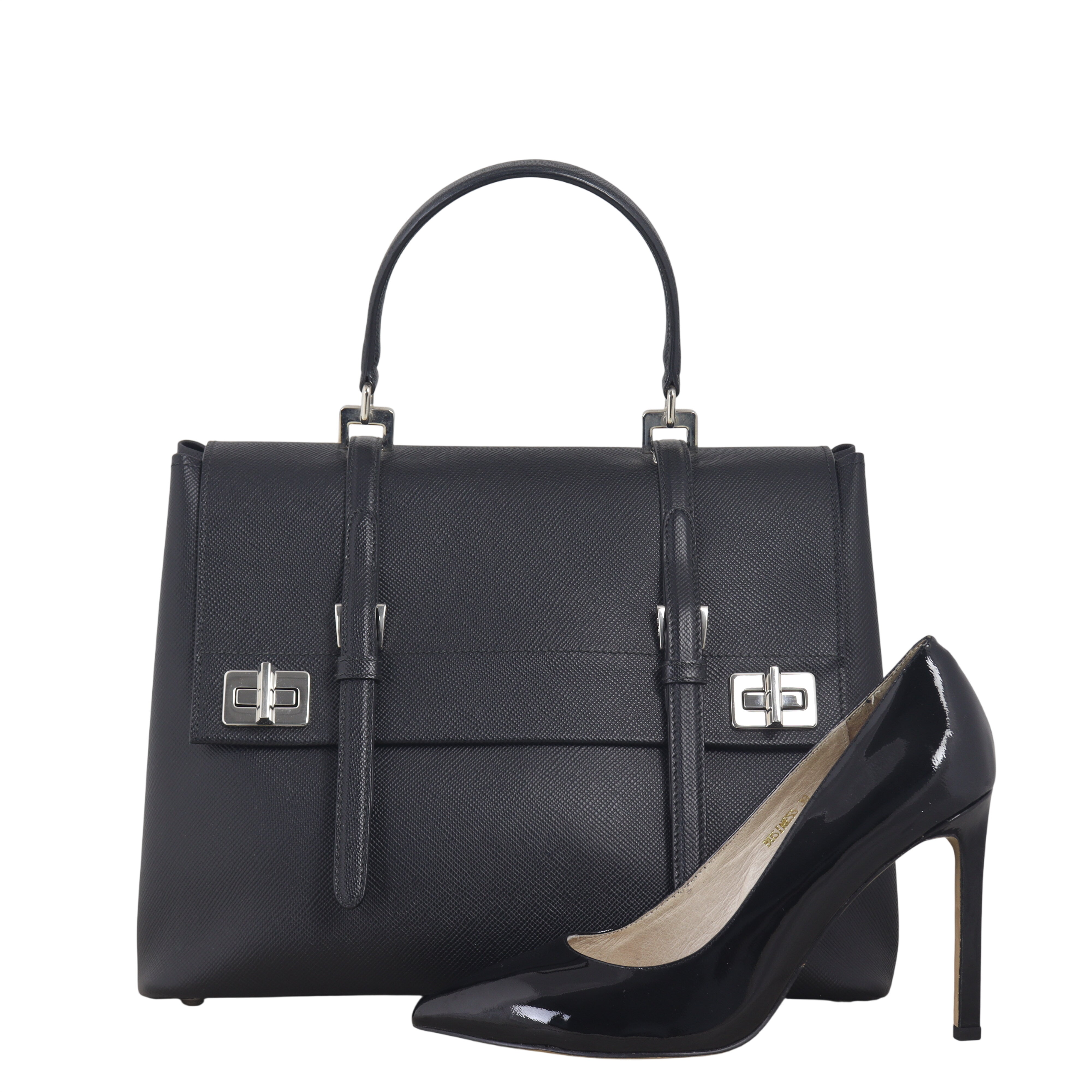 Prada Saffiano Cuir Top Handle Tote