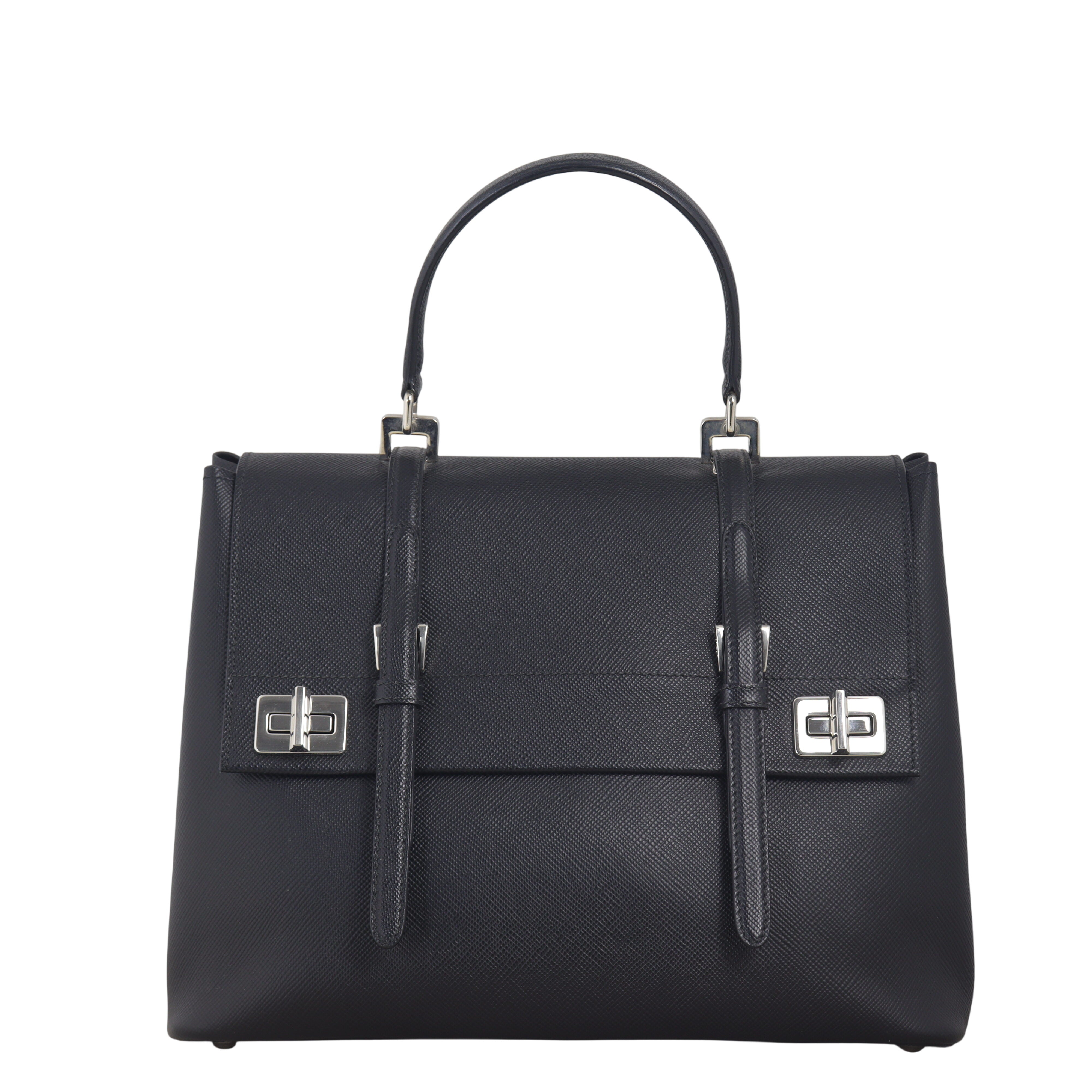 Prada Saffiano Cuir Top Handle Tote