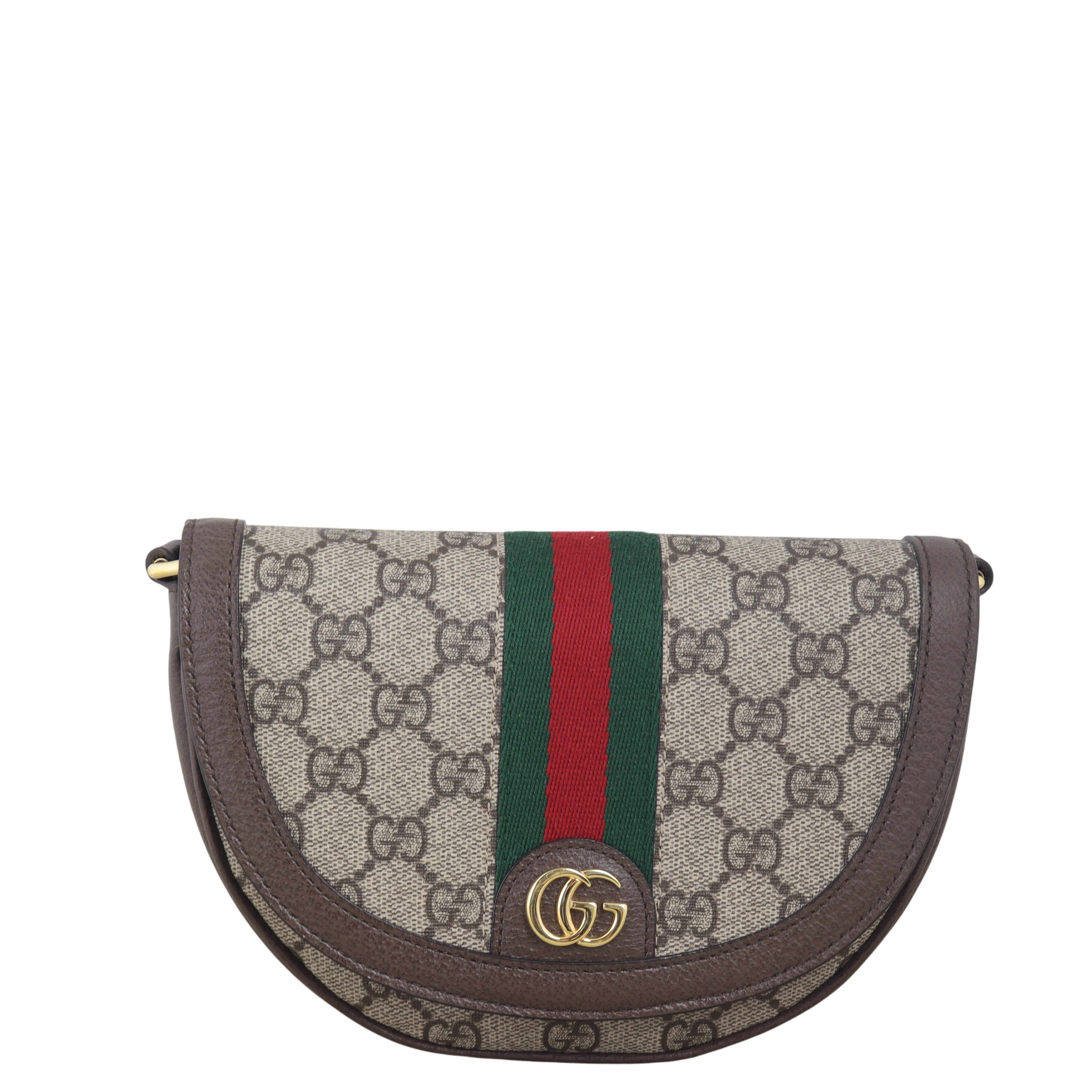 Gucci Ophidia GG Supreme Half Moon Shoulder Bag