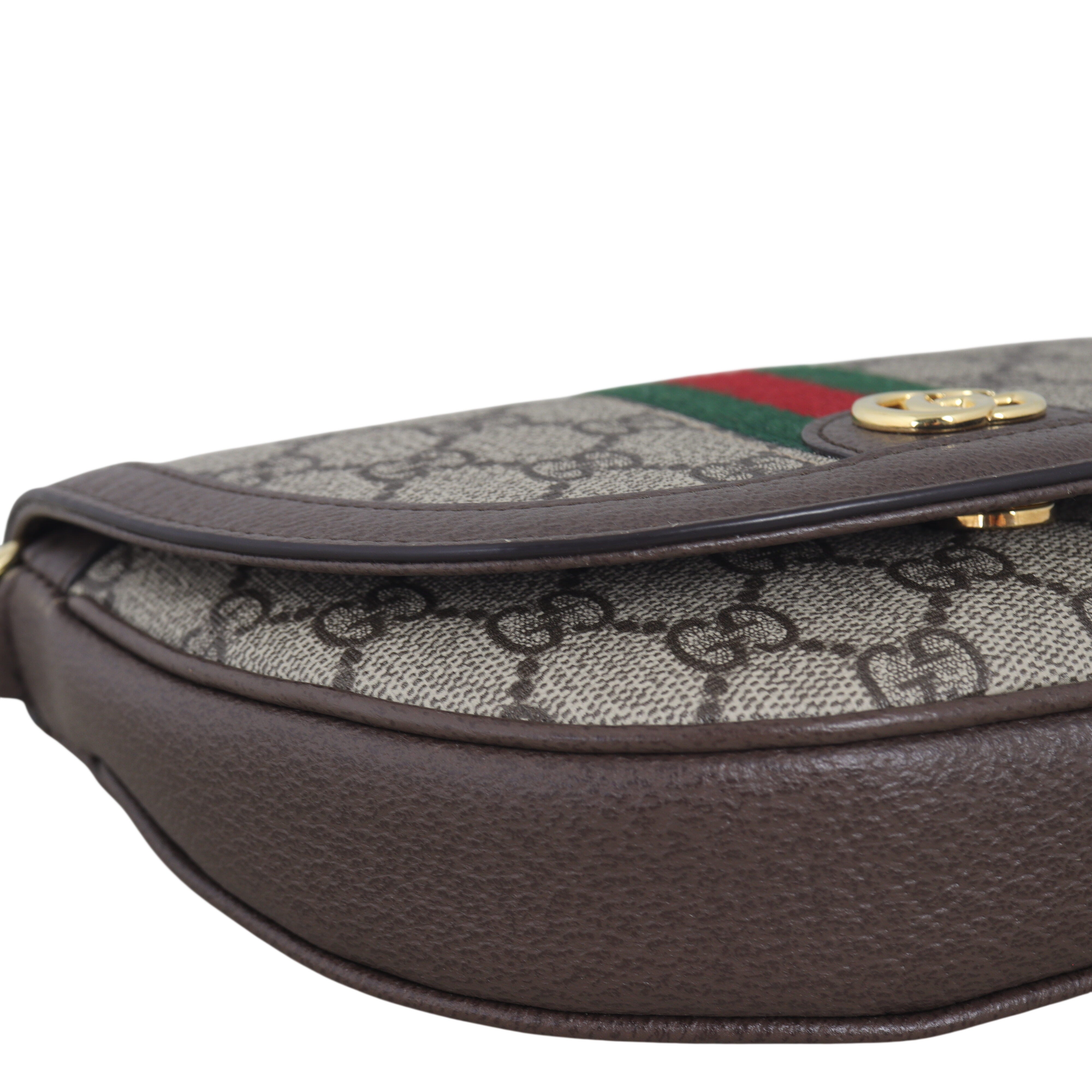 Gucci Ophidia GG Supreme Half Moon Shoulder Bag