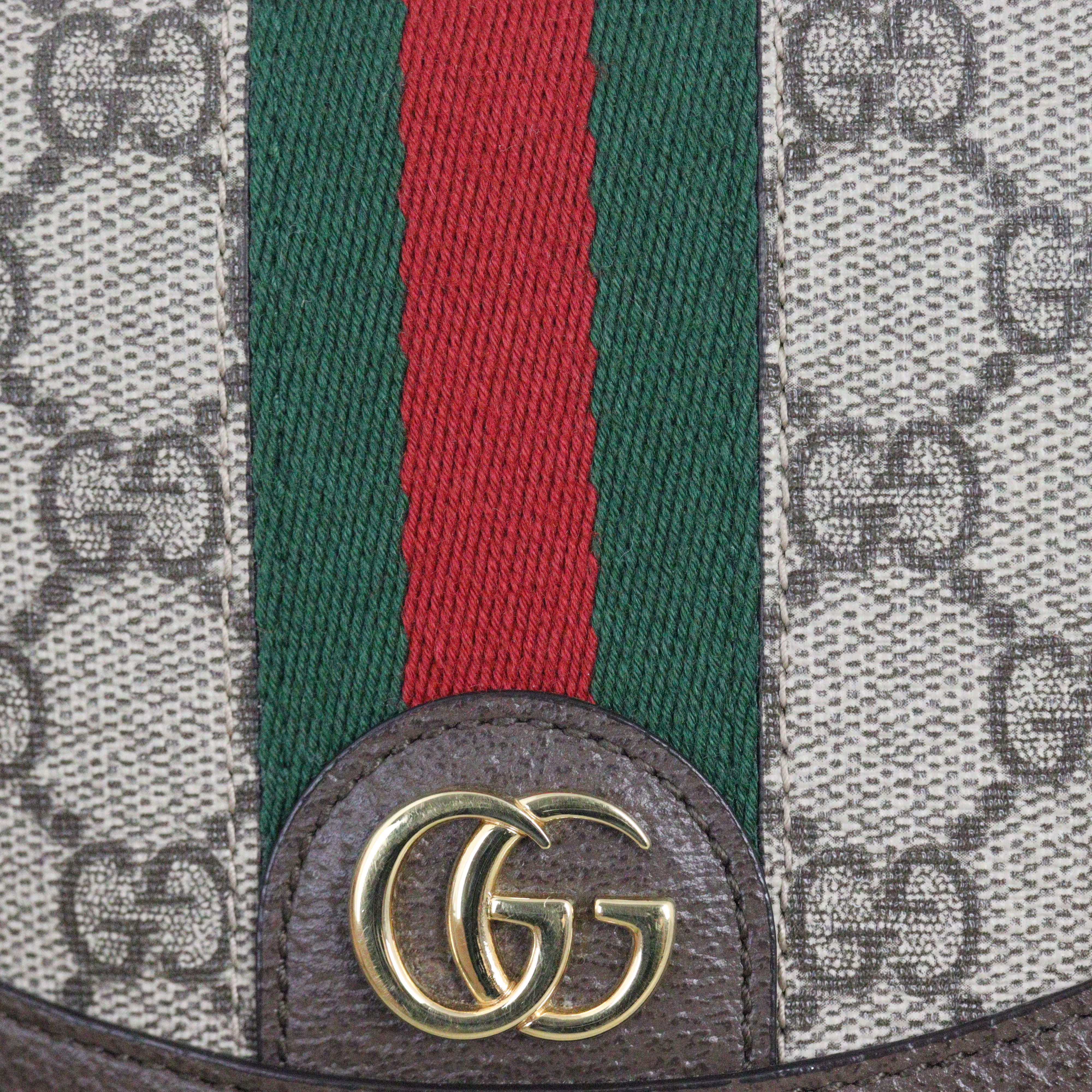 Gucci Ophidia GG Supreme Half Moon Shoulder Bag
