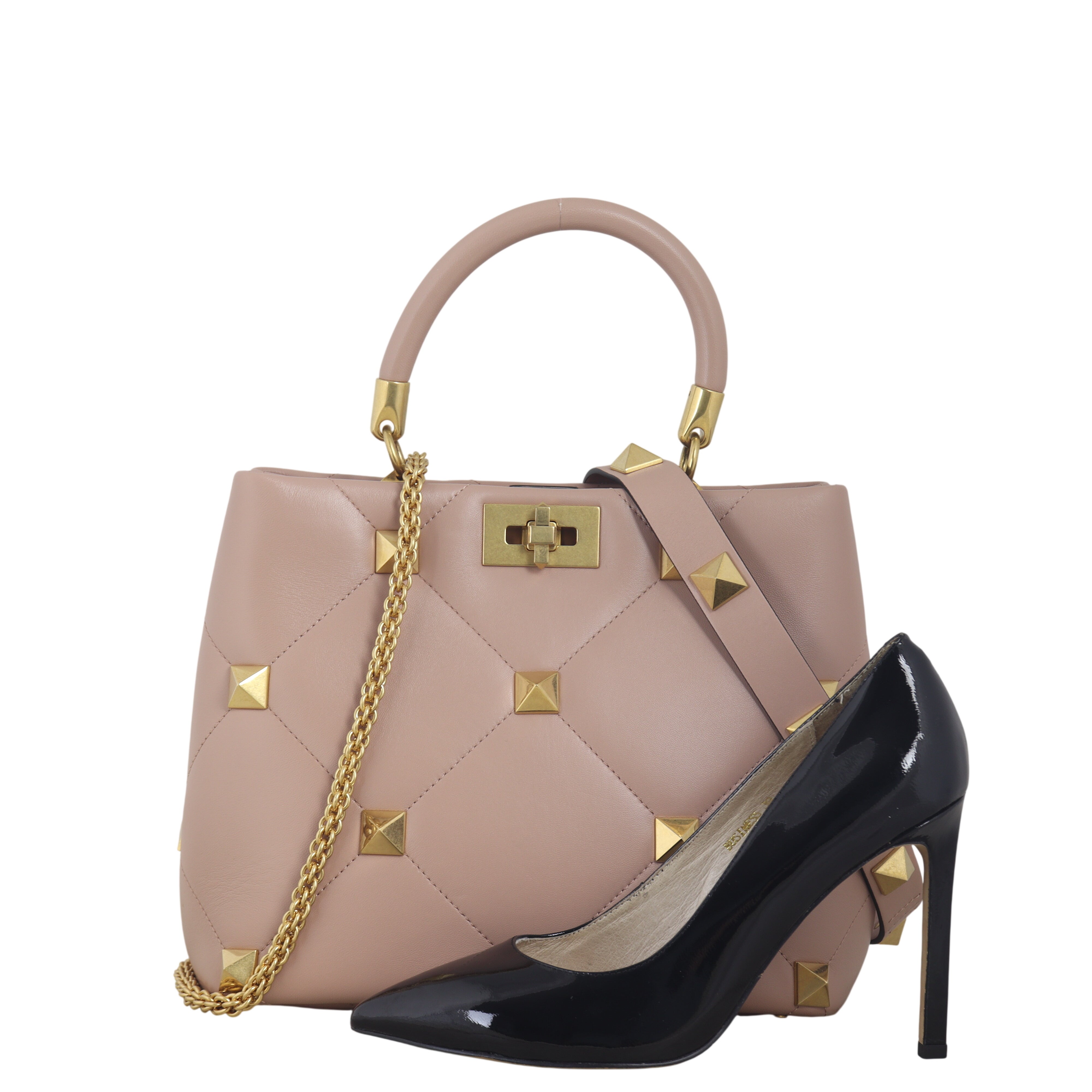 Valentino Roman Stud Top Handle Bag Medium