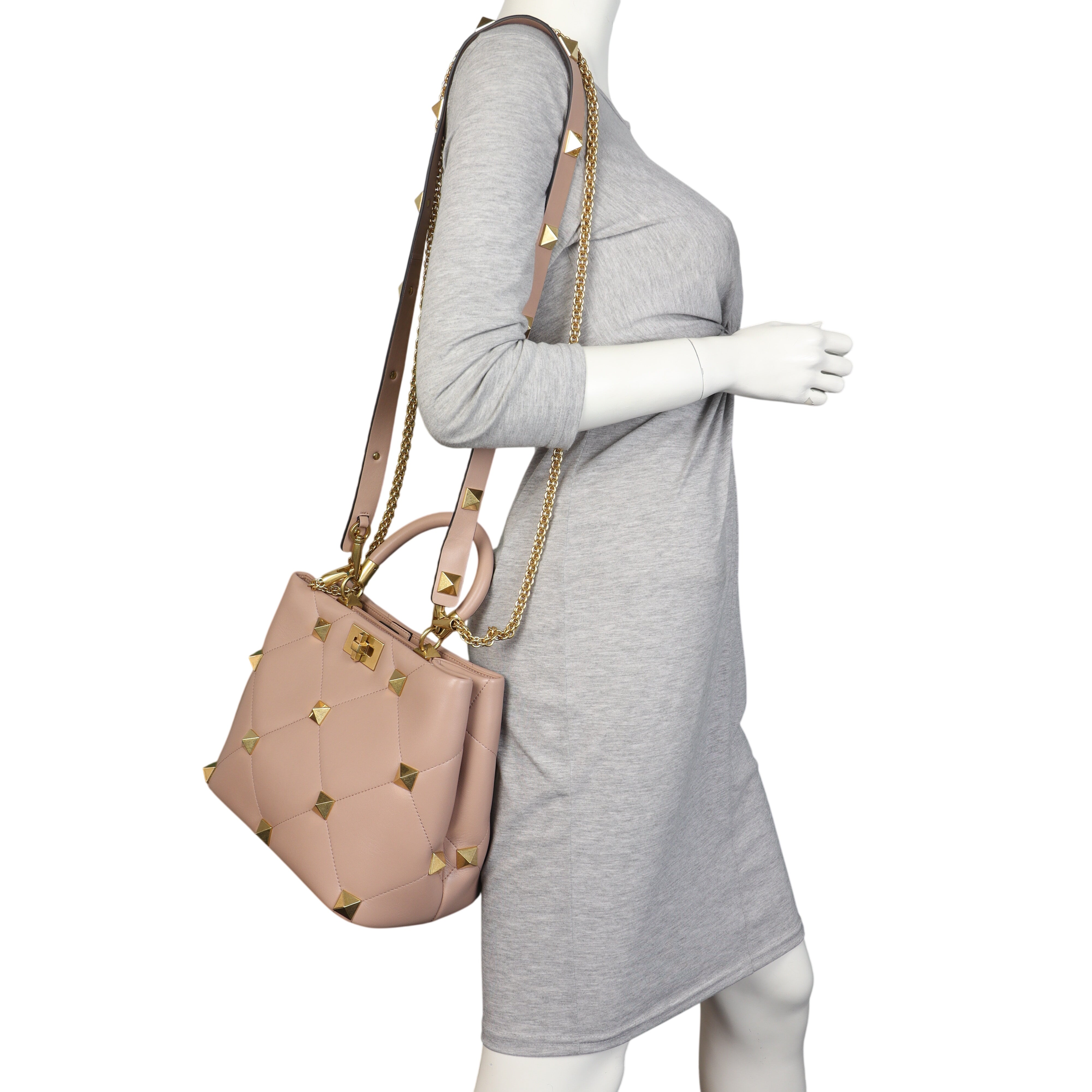 Valentino Roman Stud Top Handle Bag Medium