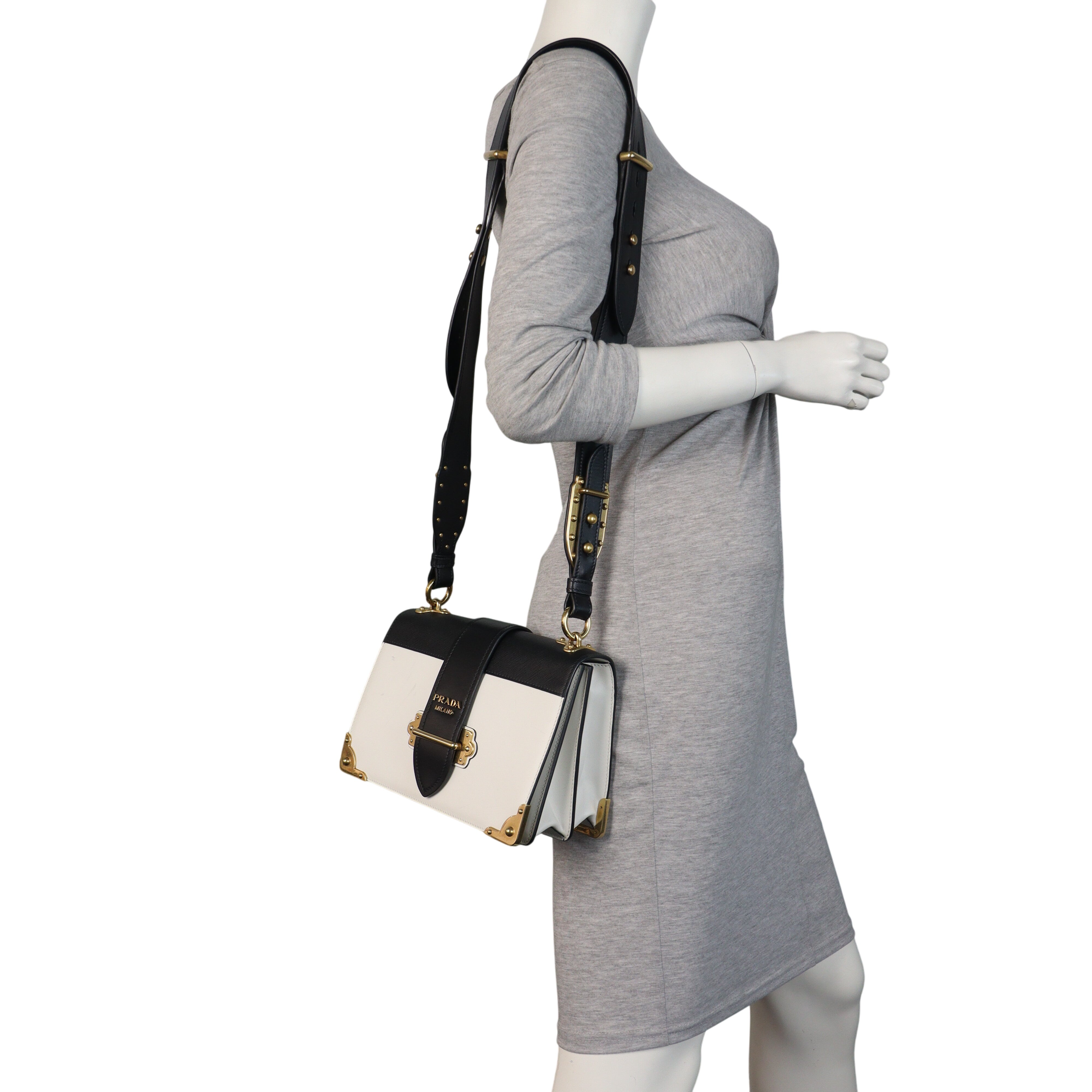 Prada Cahier Shoulder Bag Large