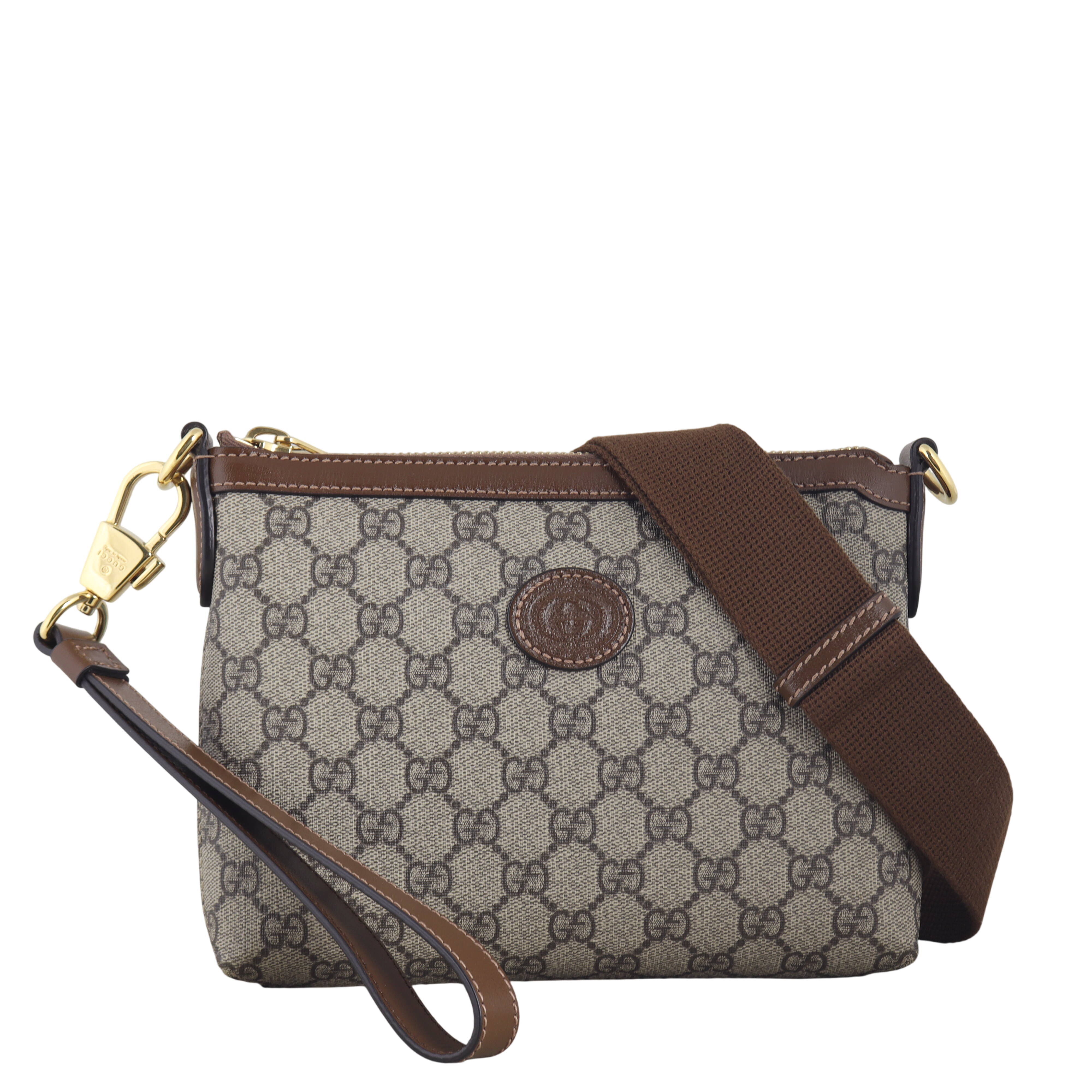 Gucci GG Supreme Interlocking G Messenger Bag