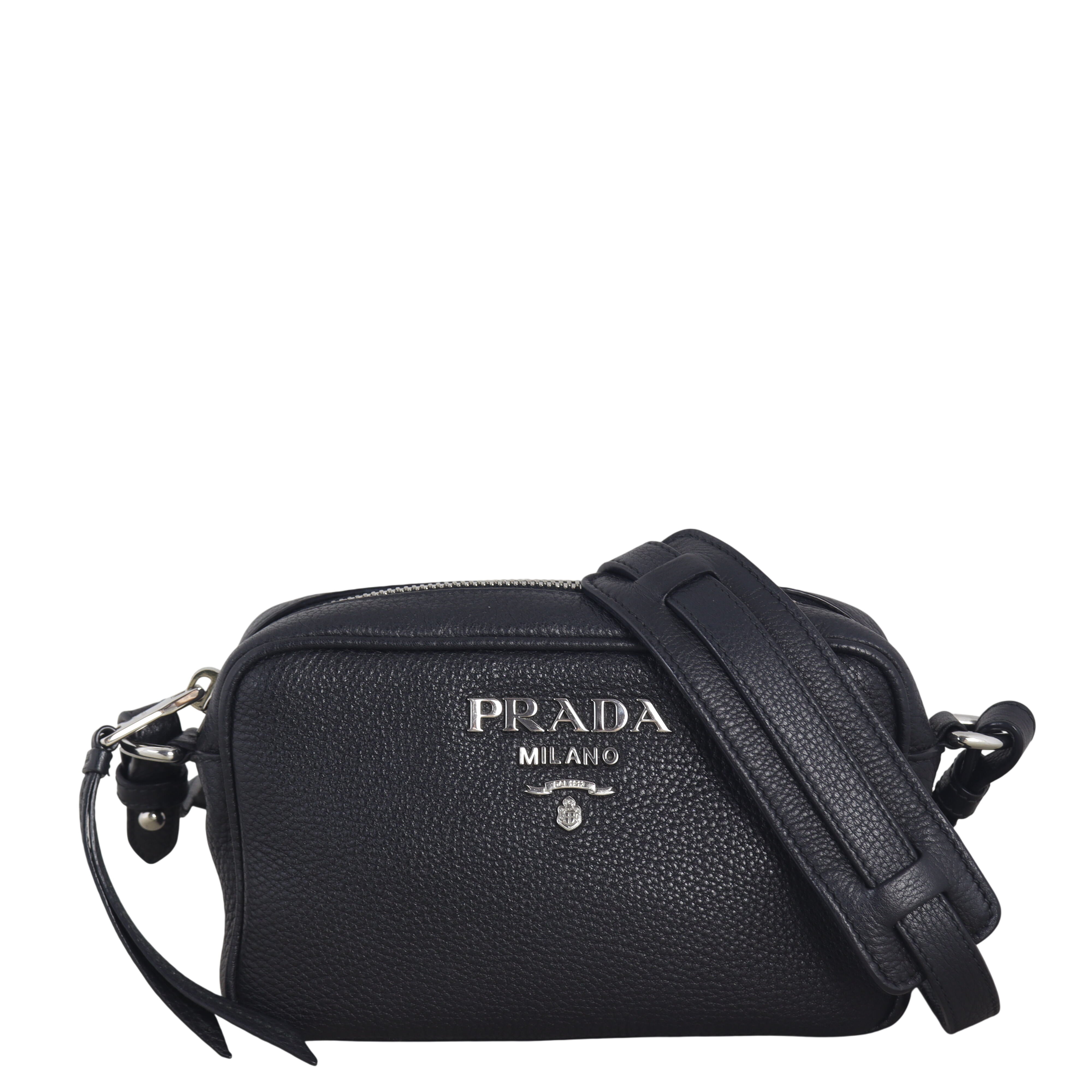 Prada Vitello Daino Zip Camera Bag