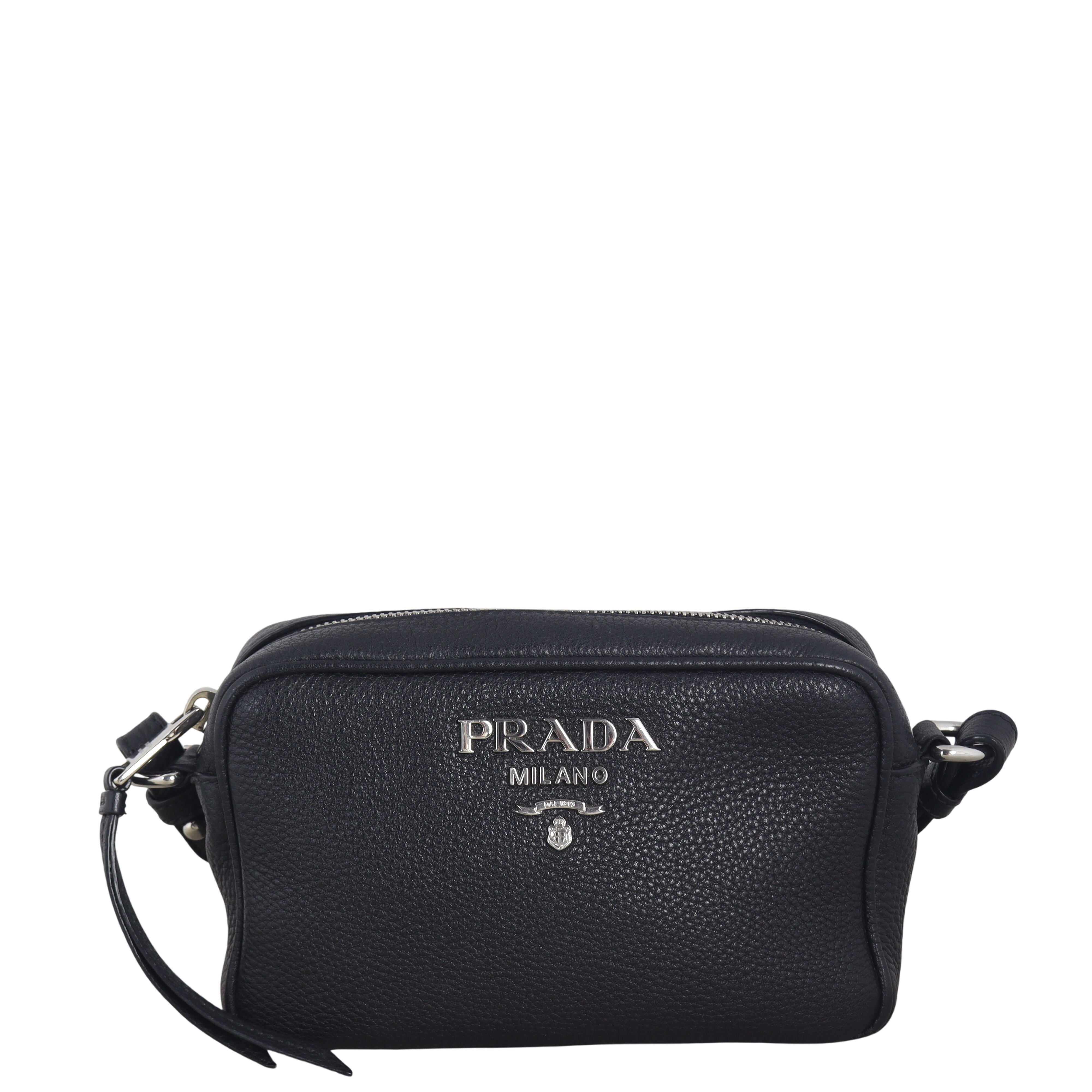 Prada Vitello Daino Zip Camera Bag